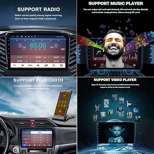 Miniatura 5 de 5G WiFi 8 Core 2+32G Radio de coche para F-ord Escape Kuga Ma-zda Tributo 2007-2012 9 pulgadas Android 13 pantalla táctil Bluetooth estéreo