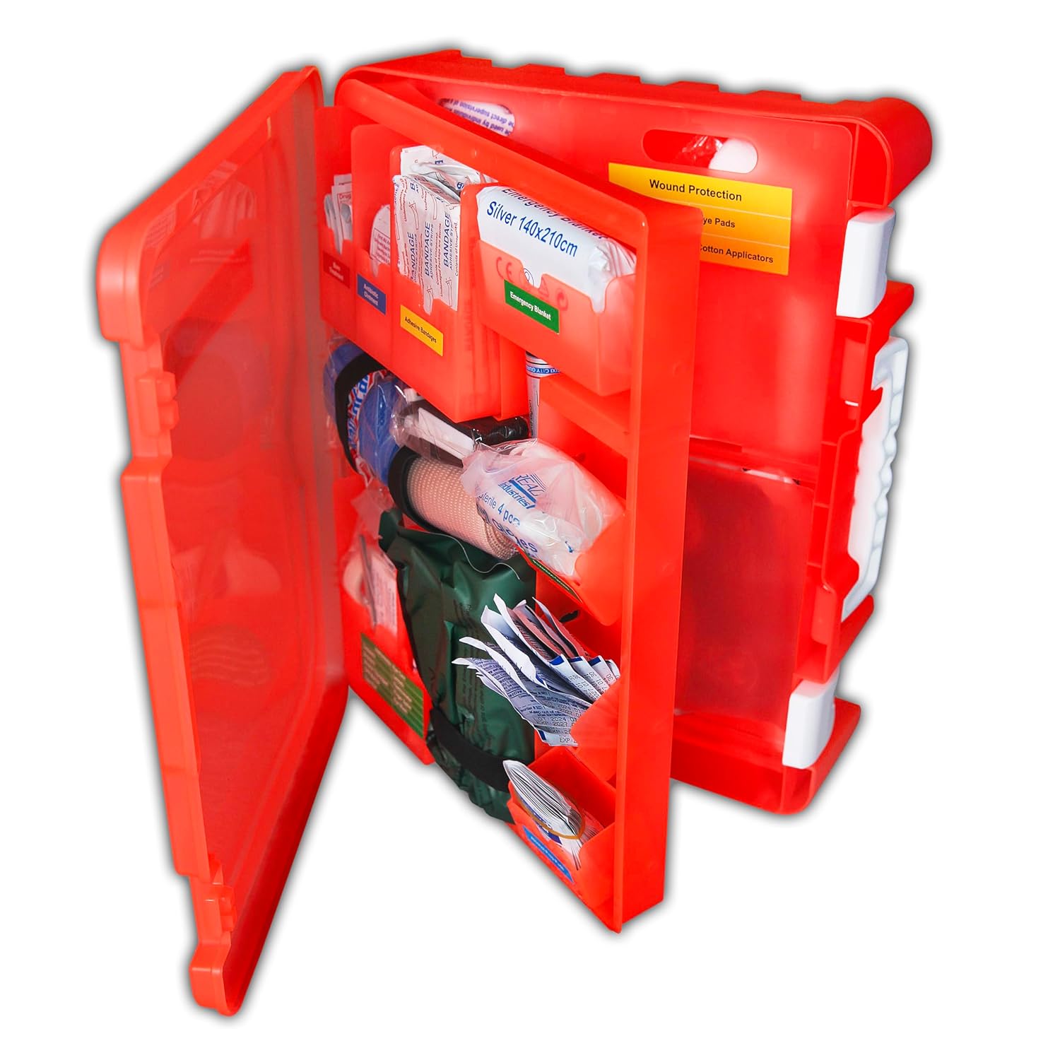 First Aid Kit, 100 Person Trauma Kit, 217 Pieces, ANSI 2021 Compliant, Exceeds OSHA Standards, AB2660 Trauma Ready, for Workplace, Home, Jobhttps://2timesacharm.com/, Outdoor Emergency Use