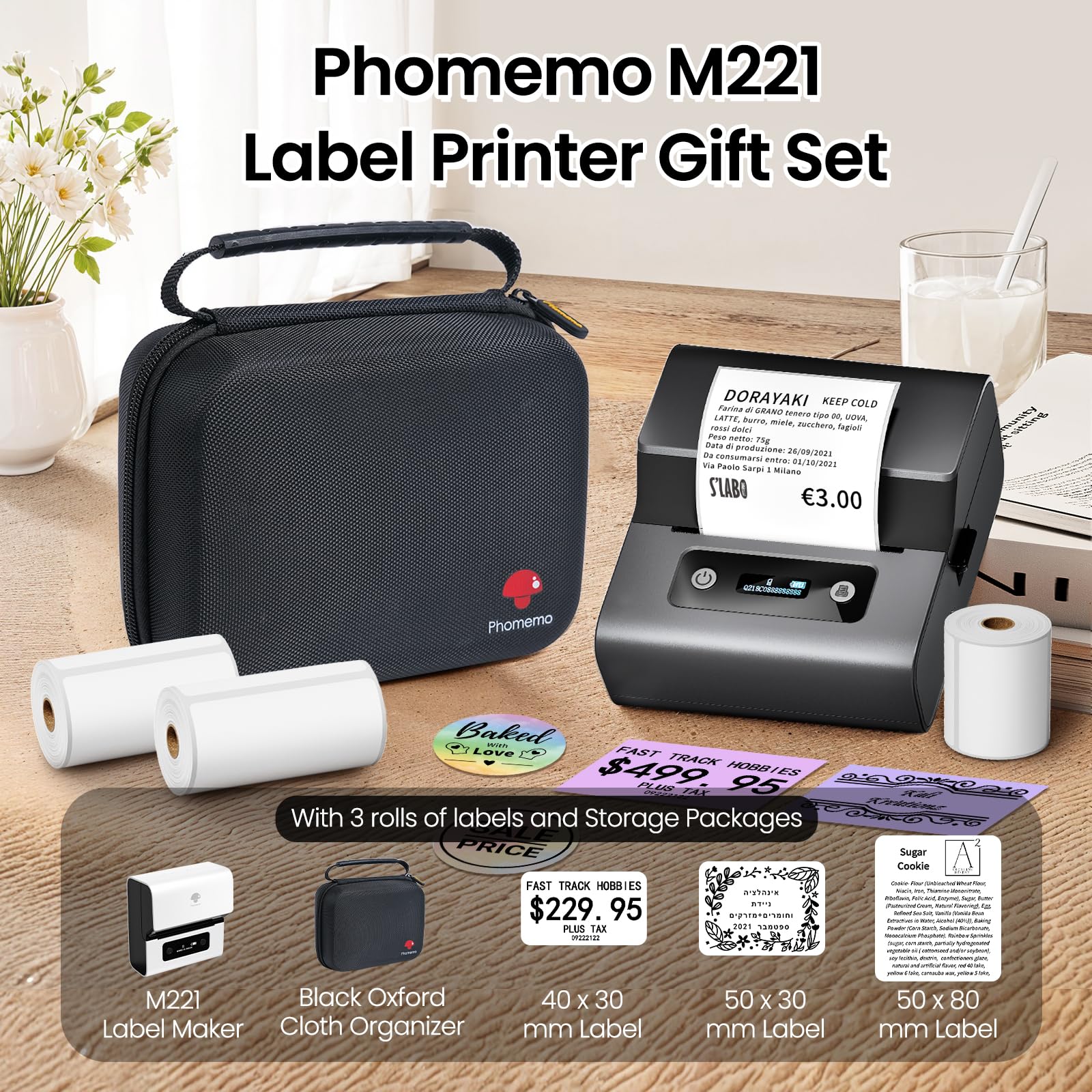 Macchina Etichettatrice Bluetooth Phomemo M221 Portable - Dettaglio