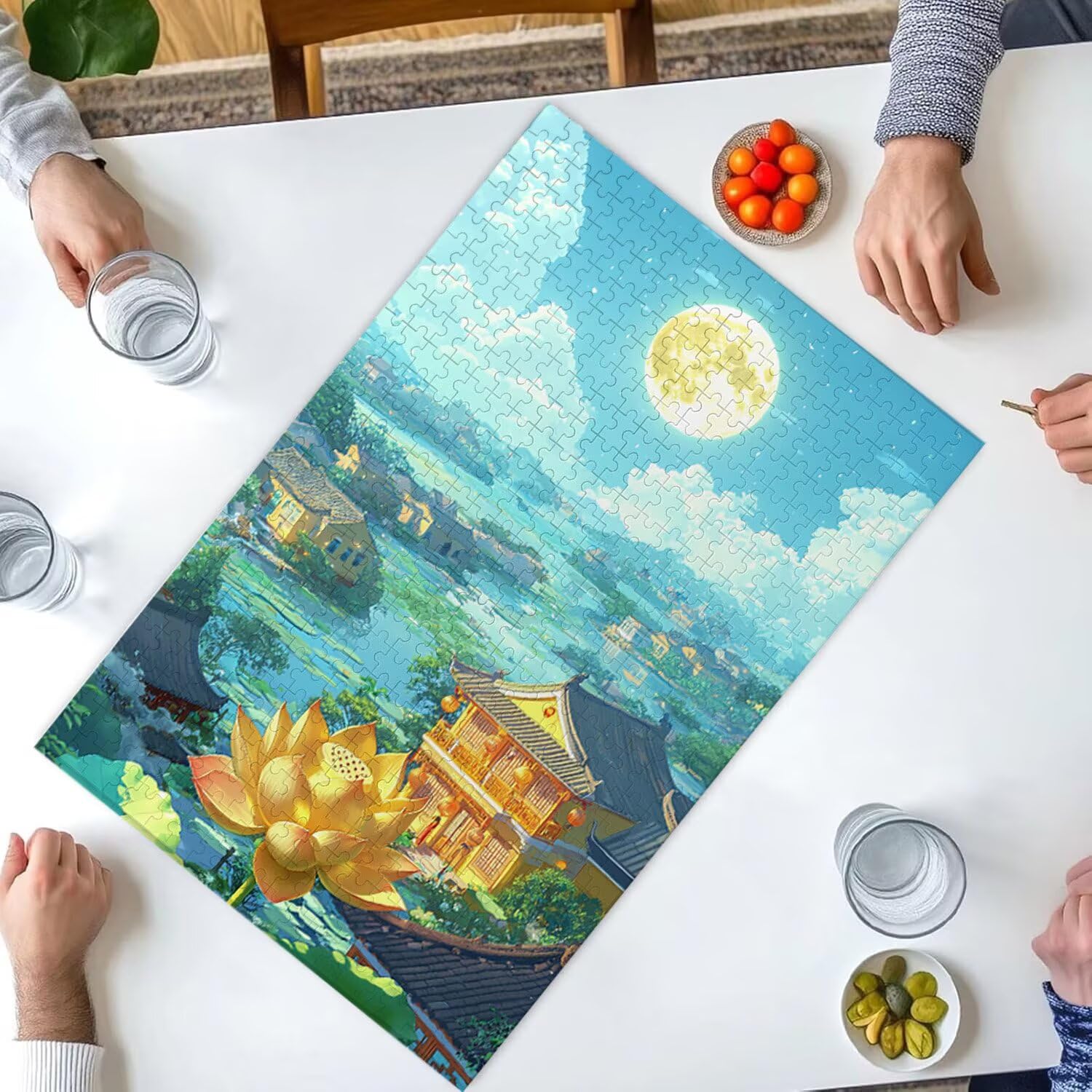 Puzzle 6000 elementów, puzzle dla dorosłych, wyzwanie puzzle, puzzle dla całej rodziny, napis na plecach, prezenty dla mężczyzn i kobiet, temat: (Izolacja Lotos) z-541