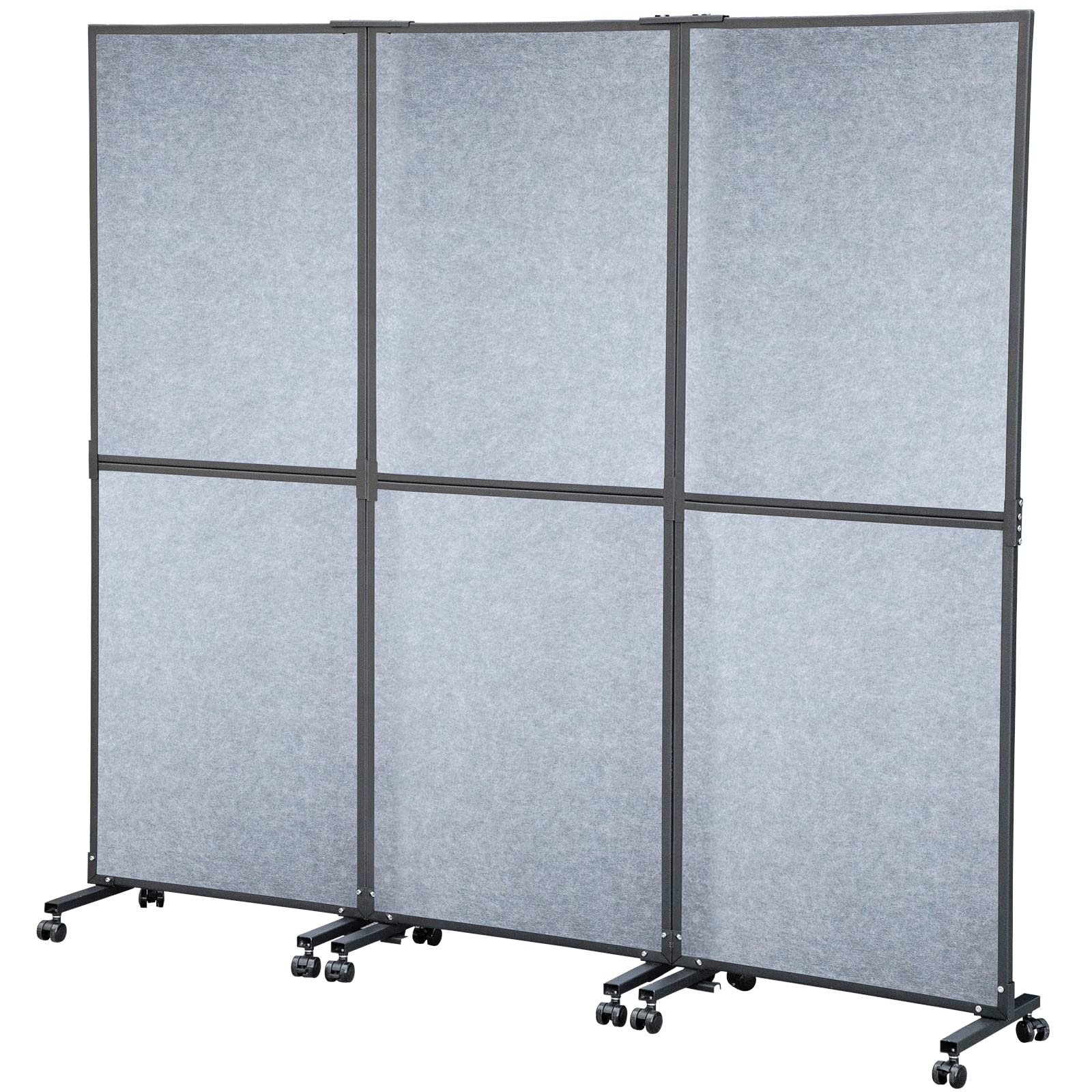 VEVOR Acoustic Room Divider 72" x 66" Office Partition Panel 3 Pack