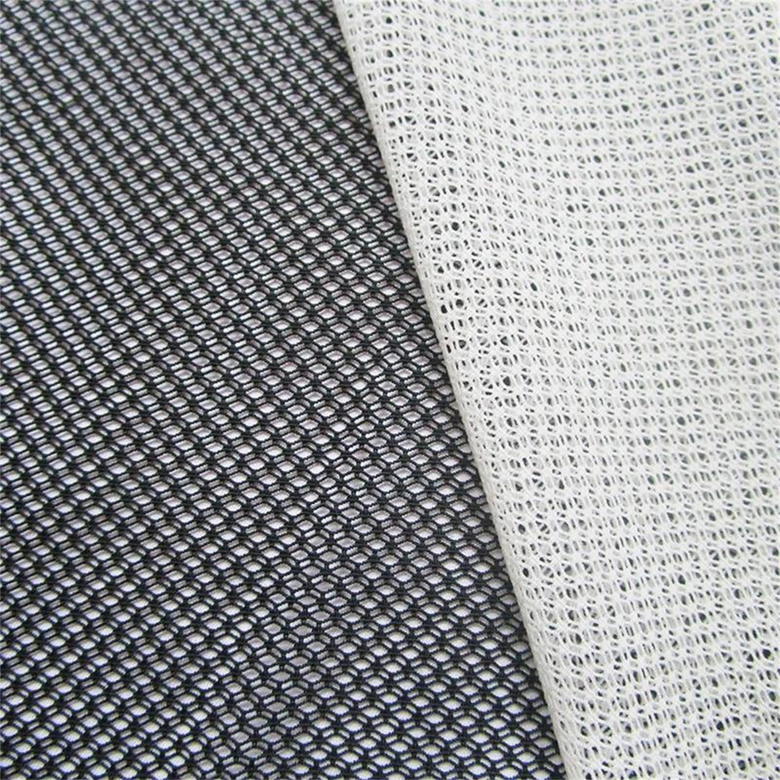 1 Yard 140Cm Larghezza 4-Way Stretch Spandex Poliestere Tessuto di Maglia Morbido Trasparente Scava Fuori Rete for Lingerie Biancheria Intima Cucito(Cream)