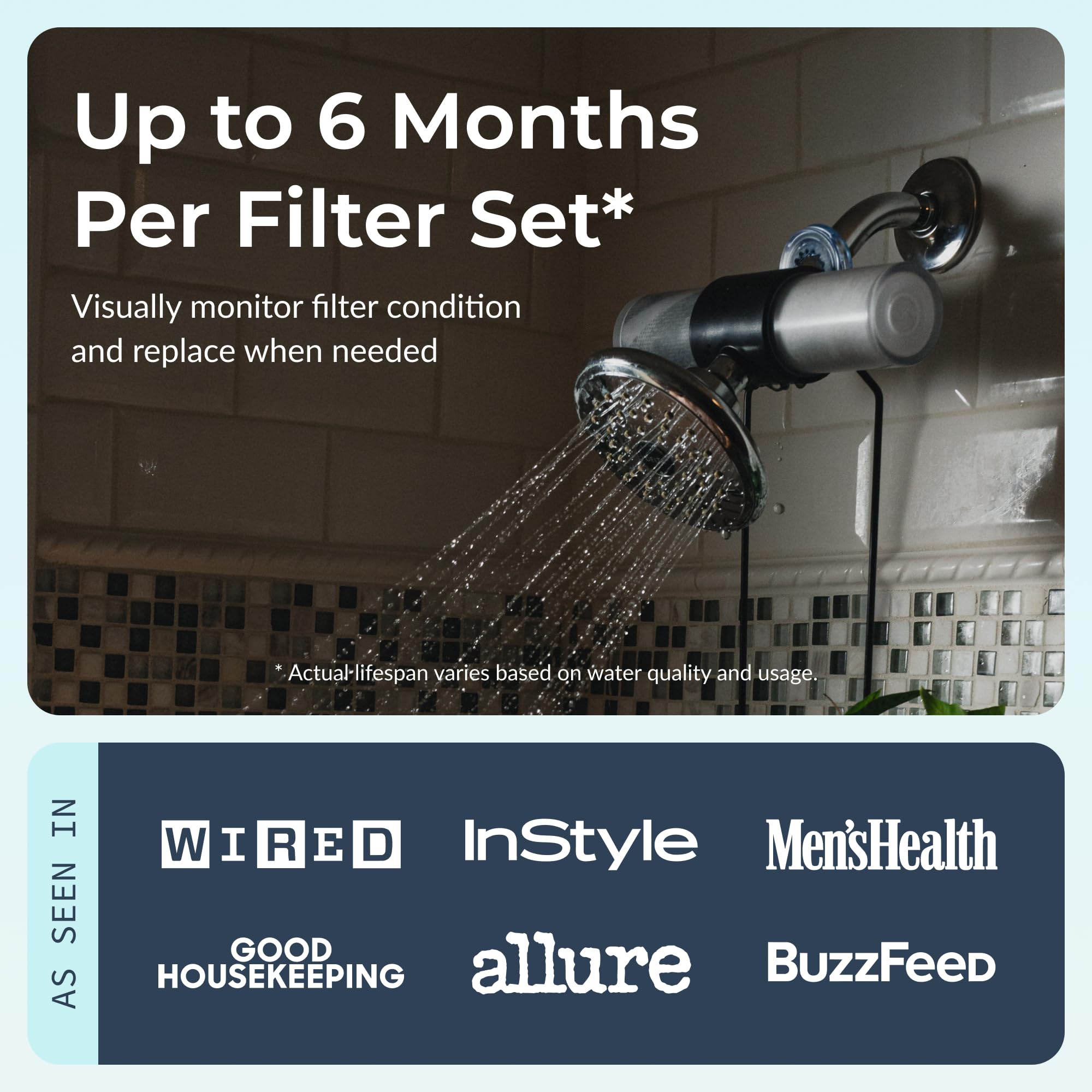 Weddell Duo Shower Filter - Chlorine & Lead Reduction -6