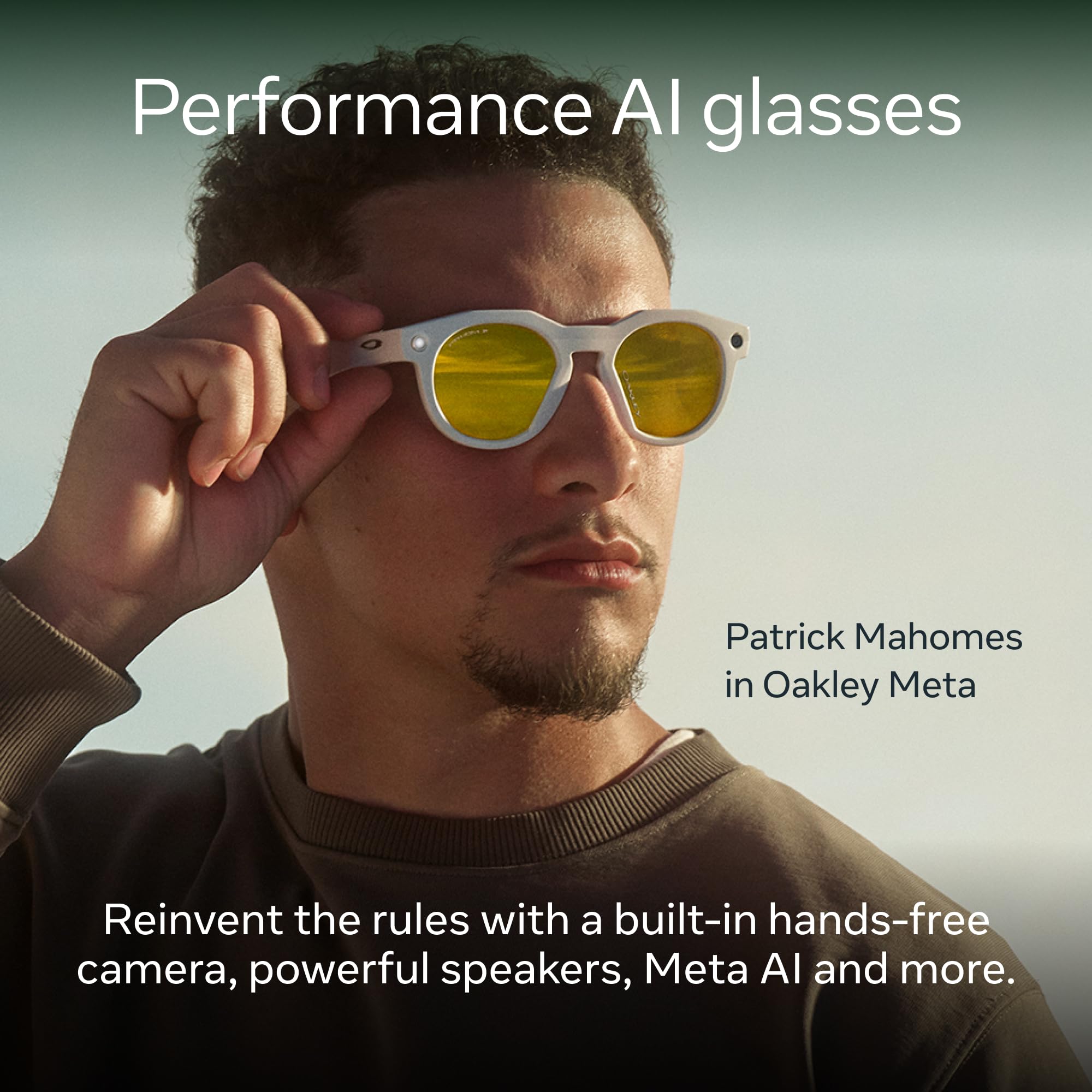 Oakley | Meta HSTN - with Meta AI, Audio, Photo, Video Compatibility - Clear, Clear to Grey Transitions®