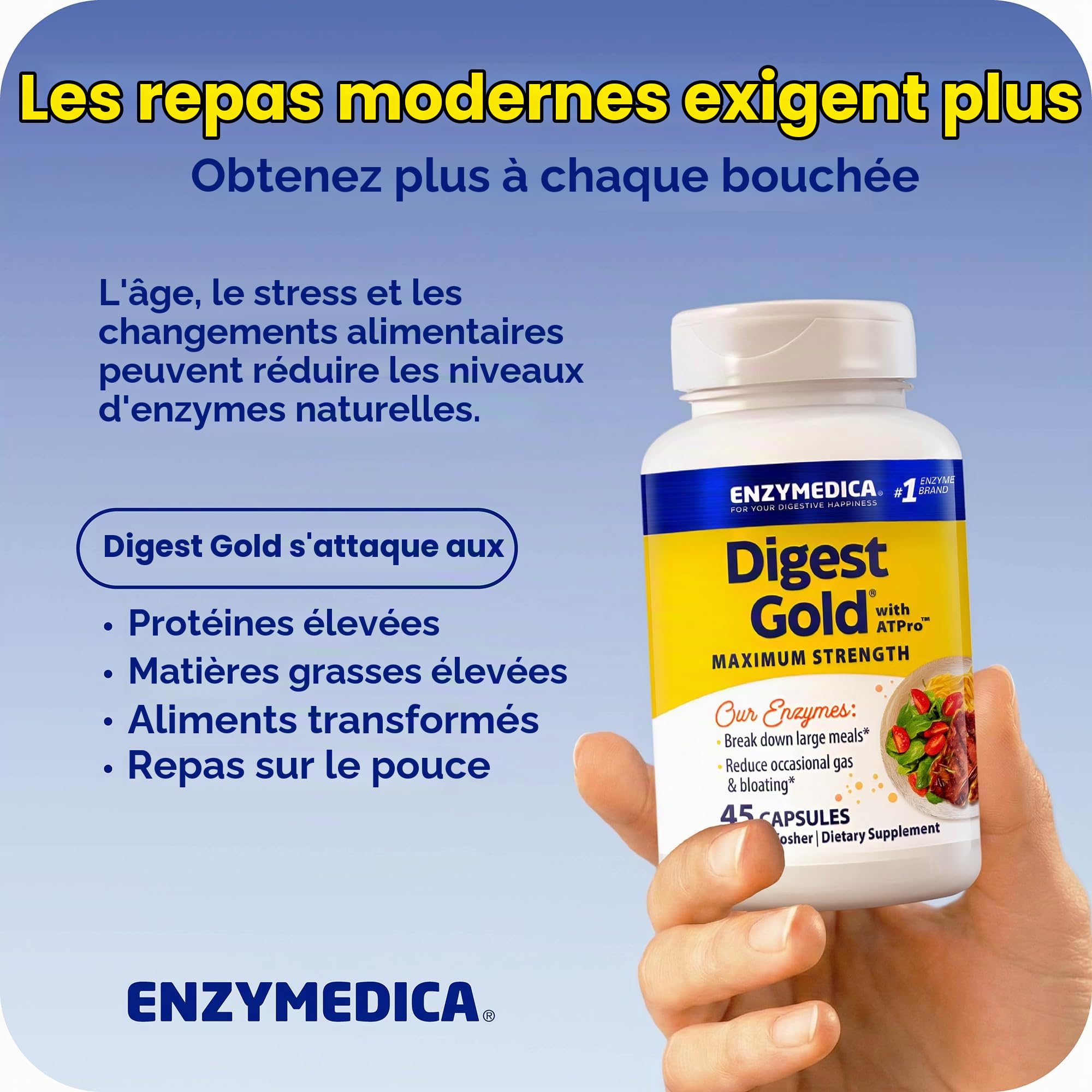Enzymedica Digest Gold ATPro 45 Capsules