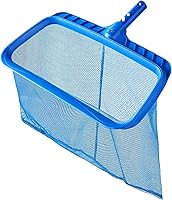 Tavaleu Pool Skimmer Net without Pole - 17.32" Wide Large Capacity Leaf Rake with Deep 14.56" Mesh, Durable Reinforced Frame for Easy Debris Removal