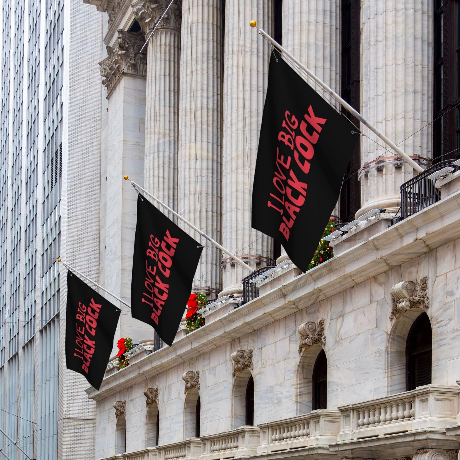 Amazon.com : I Love Big Black Cock 2x3 Flag For Outside Double