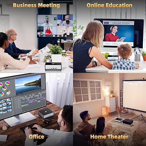 Miniatura 8 de Nano A1 PC pequeña Intel 12th Alder Lake N100 (hasta 3.4 GHz), mini computadora de escritorio 8 GB DDR4 RAM 256 GB PCIe SSD, PC pequeña con HDMI