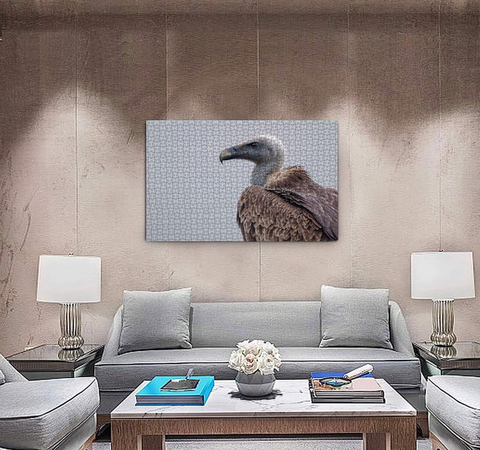 Puzzle 2000 sztuk, sęp zwierzęta puzzle dla dorosłych gry logiczne gra edukacyjna puzzle dla dorosłych, zabawne, wymagające zajęcia rodzinne, dekoracja ścienna, prezenty R1KH-858