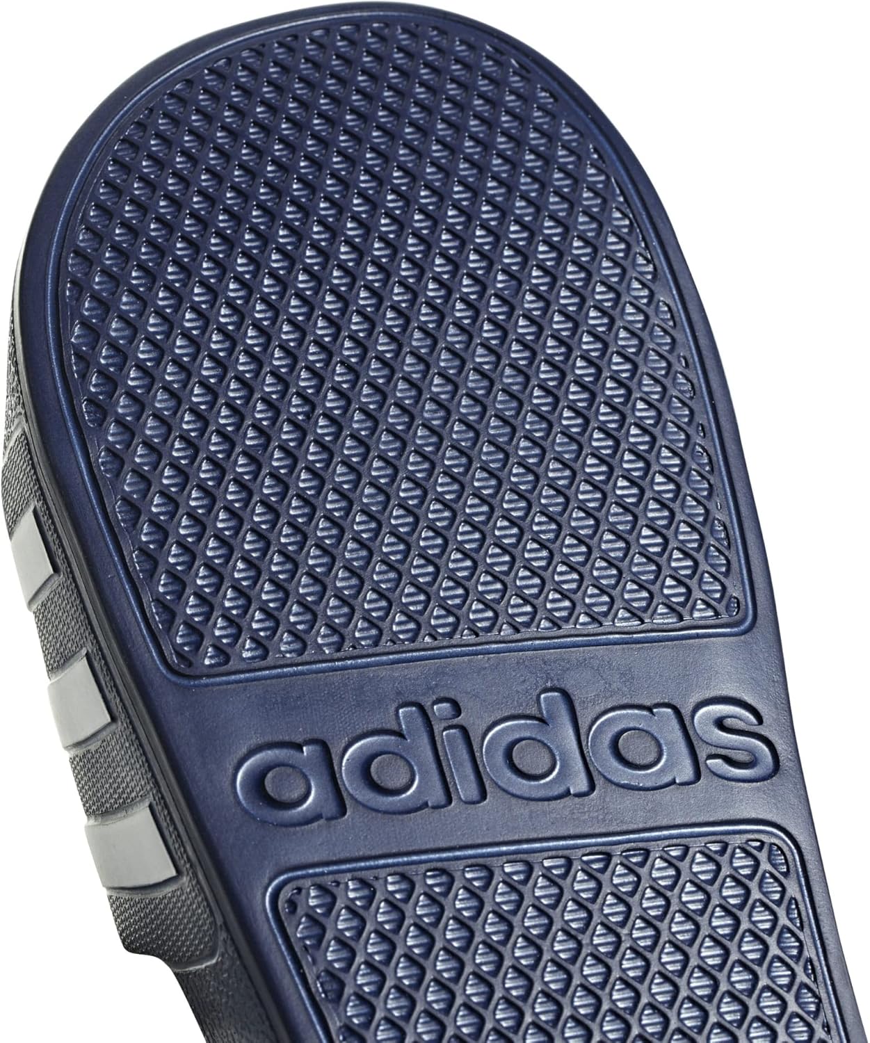 adidas Unisex-Adult Adilette Aqua Slides 4.5 Dark Blue/White/Dark Blue