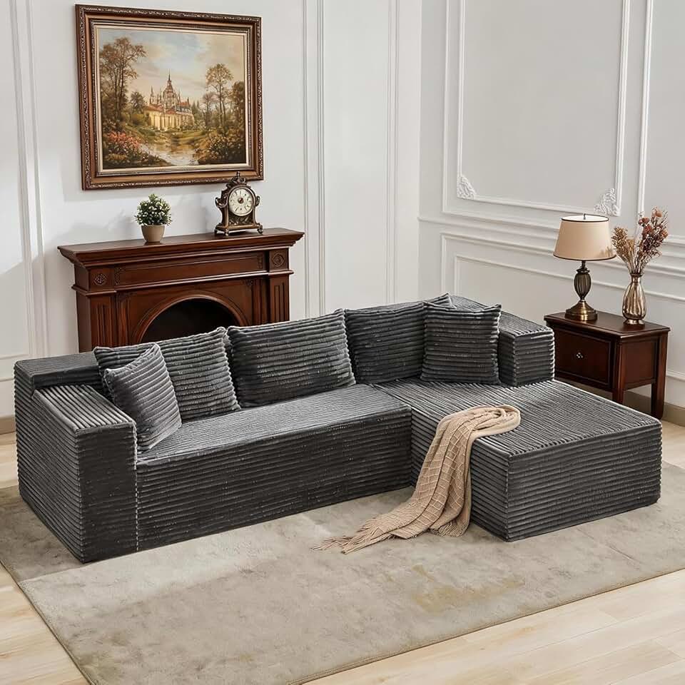 Hetoy Oversized L Shape Modular Sofa