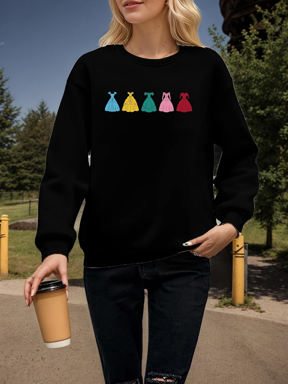 Magic Kingdom Sweatshirts for Women Practical Magic Sweatshirt Graphic Sweatshirt Family Vacation Sweater - Image 6