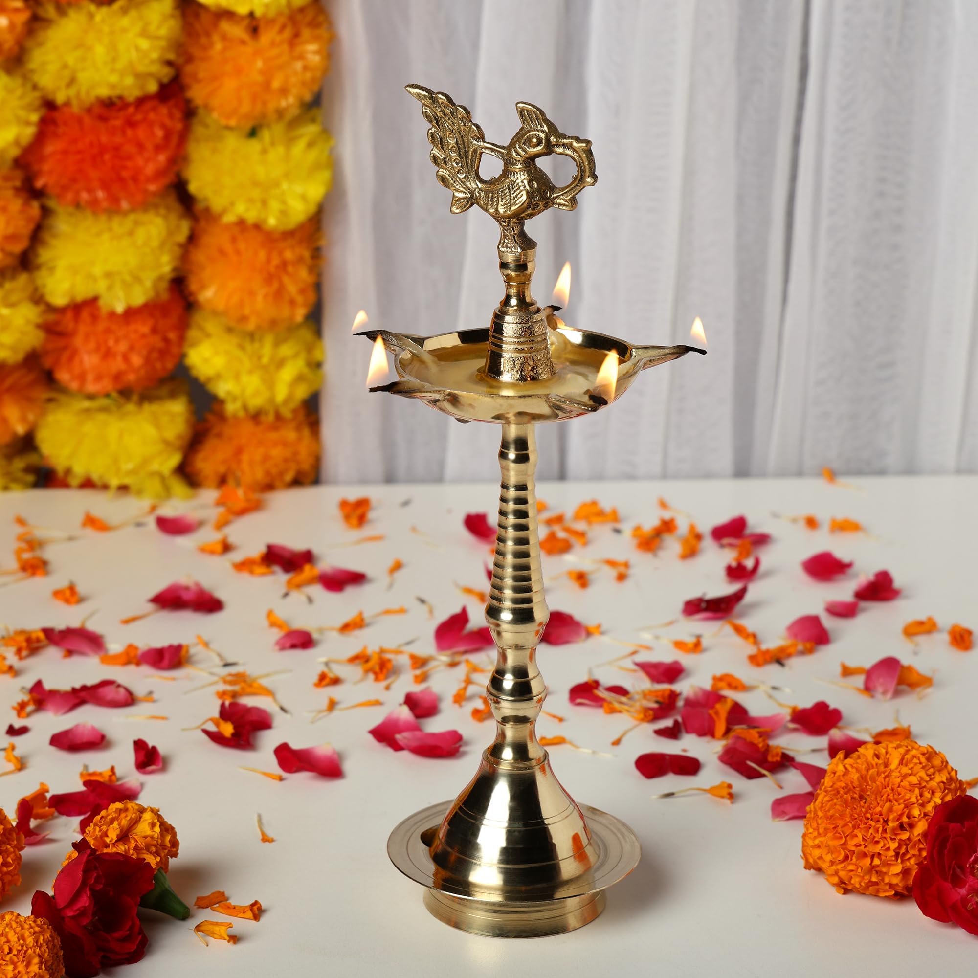 Lot De 2 Lampes à Huile En Laiton Kuber Diyas - Taille 3,8 Cm - Décoration Puja, Diwali, Chambre - Fabriqué En Inde
