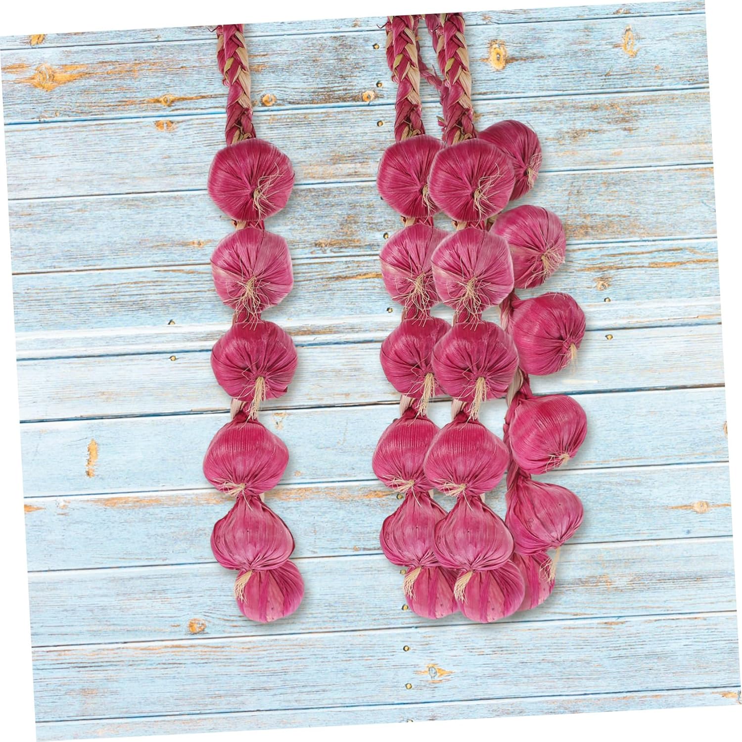 Home Decor 1 String Artificial Garlic Simulation Garlic Decorative Garlic Braids Realistic Vegetable Chinese New Year Ornaments Veggies Purple Corn Sk, 43.00X6.00X6.00CM