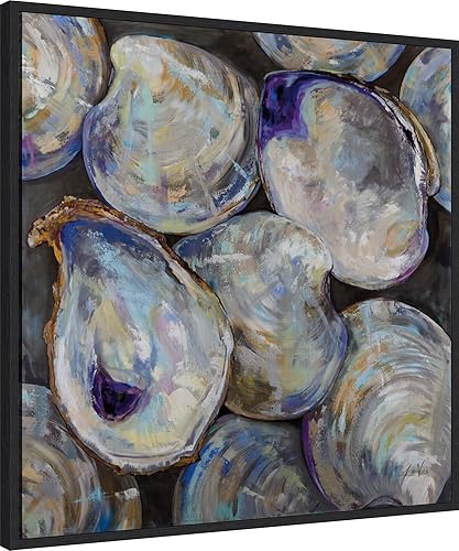 Miniatura 2 de Amanti Art Lienzo enmarcado para pared, 30 x 30 pulgadas, ostra perdida, por Jeanette Vertentes, lienzo enmarcado para decoración de pared, sala de