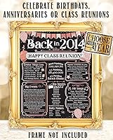 Vista 482 de Lone Star Art 66ª Reunión de Graduados (Sesenta y seis) Decoración en Oro - Recordando El Año - Clase de 1959 - Póster Sin Marco de 11x14 - Globos