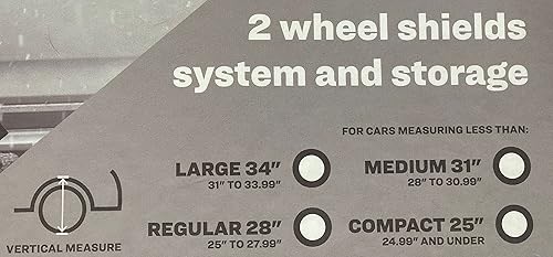 Miniatura 6 de Sno Simple Escudo de ruedas evita la nieve y el hielo en neumáticos y ruedas bien. Para vehículos estacionados en entradas, estacionamiento en la