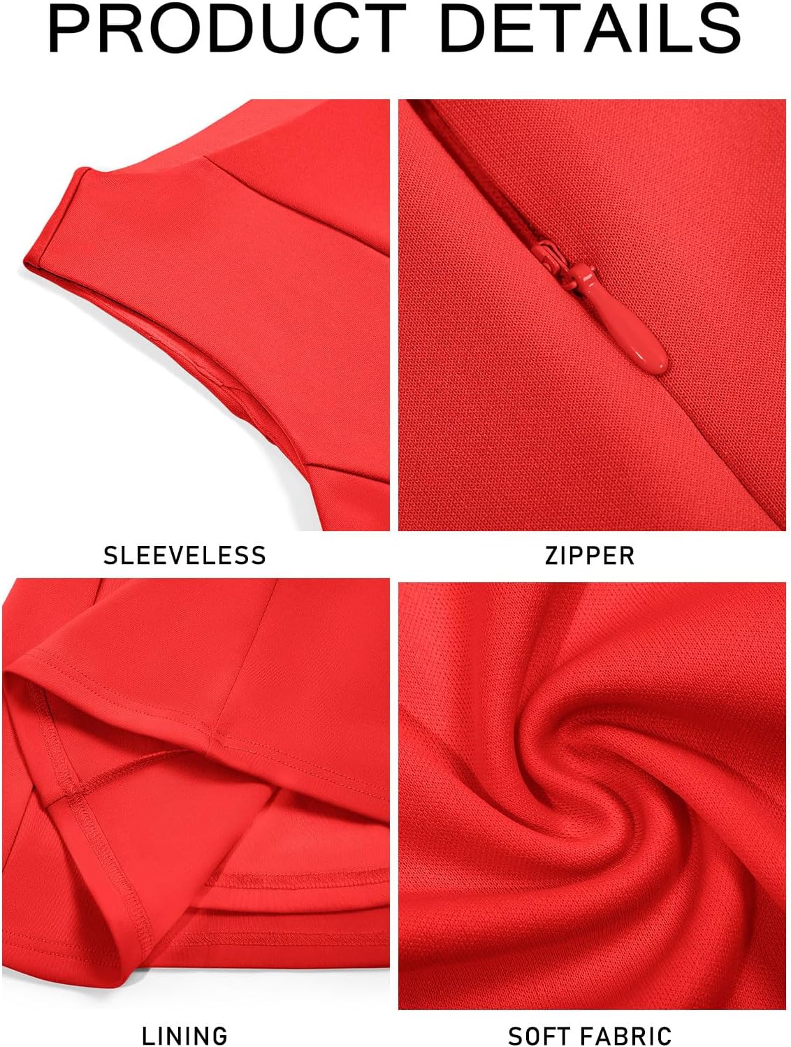 Yousify Womens Sleeveless Mini Dress Summer Boat Neck Pleated Party Club Flowy A Line Tank Dresses - Image 6