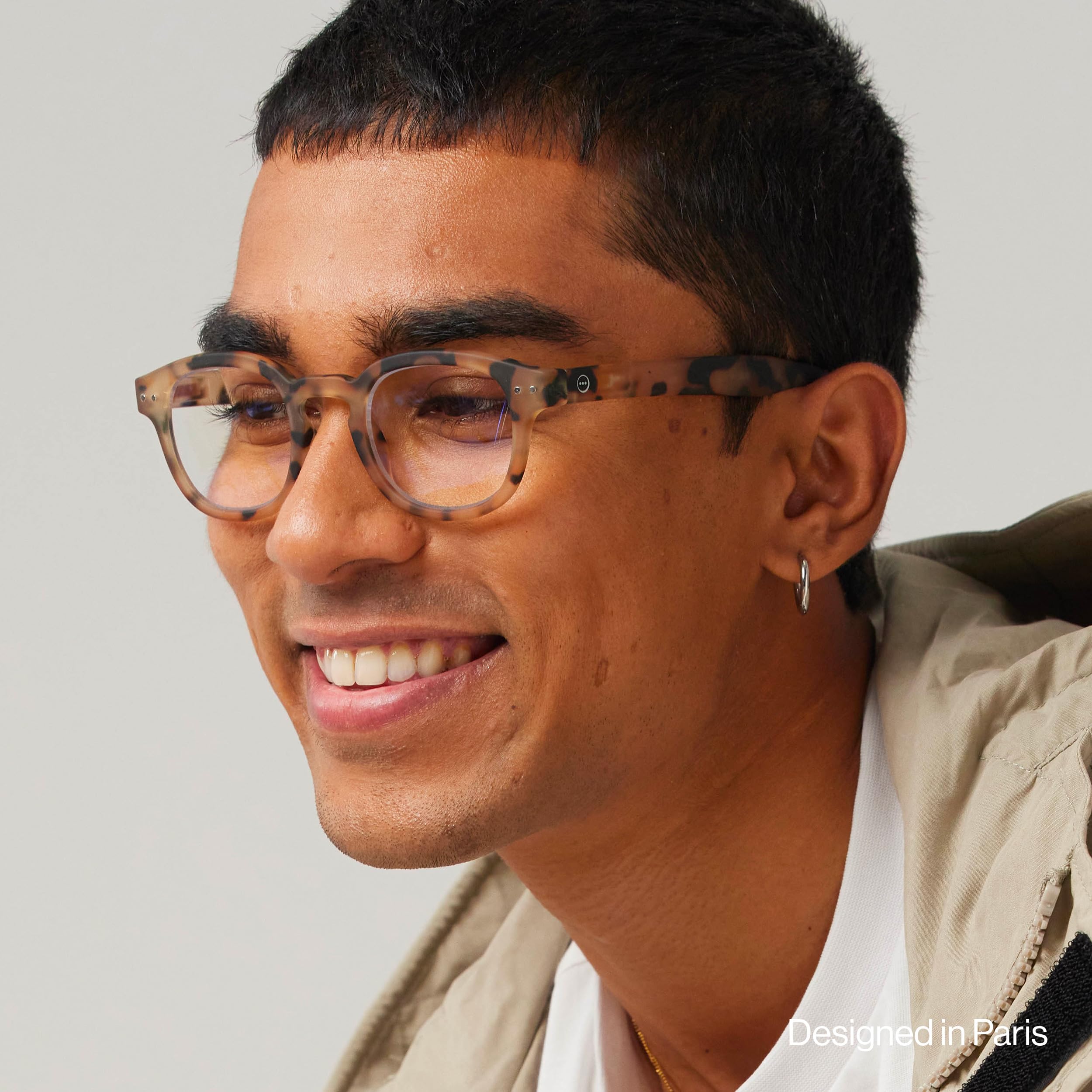 IZIPIZI PARIS | READING Lesebrille LetmeSee #C Light Tortoise +1,50 | Sehhilfe 15x4,5x2 cm | See Concept