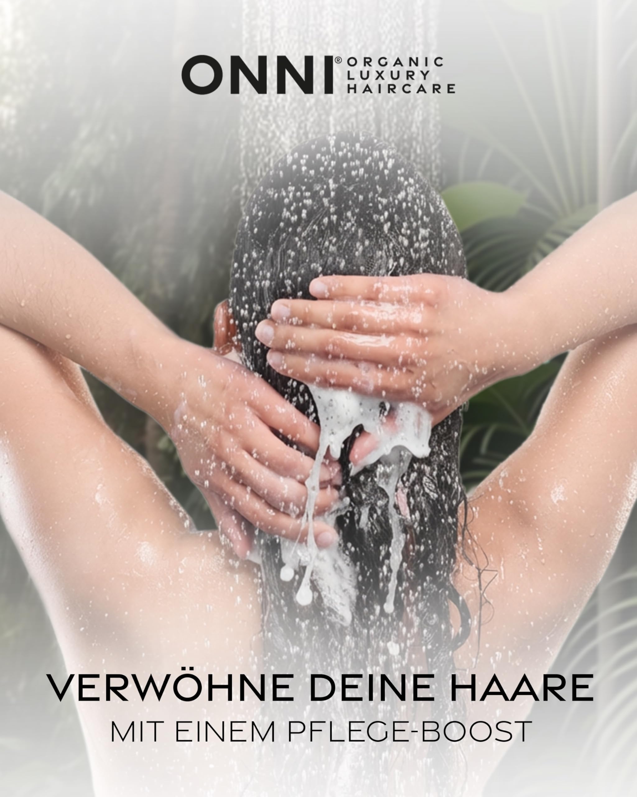 ONNI Champú orgánico para el crecimiento del cabello, 500 ml, dispensador de bomba XL, sin siliconas, sulfatos, parabenos, cuidado del cabello para un mayor crecimiento del cabello, contra la picazón