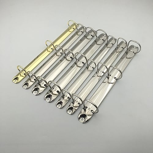 Miniatura 3 de Shuokecrafts Mecanismo de carpeta de 3 anillos O de metal, 2 piezas, 1 pulgada  1.024 in de ancho de base, kit de repuesto para planificadores de