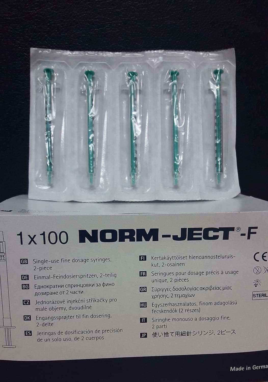Norm-Ject 4010.200V0 1 Ml Plastic Syringe, Luer Slip, Pk100