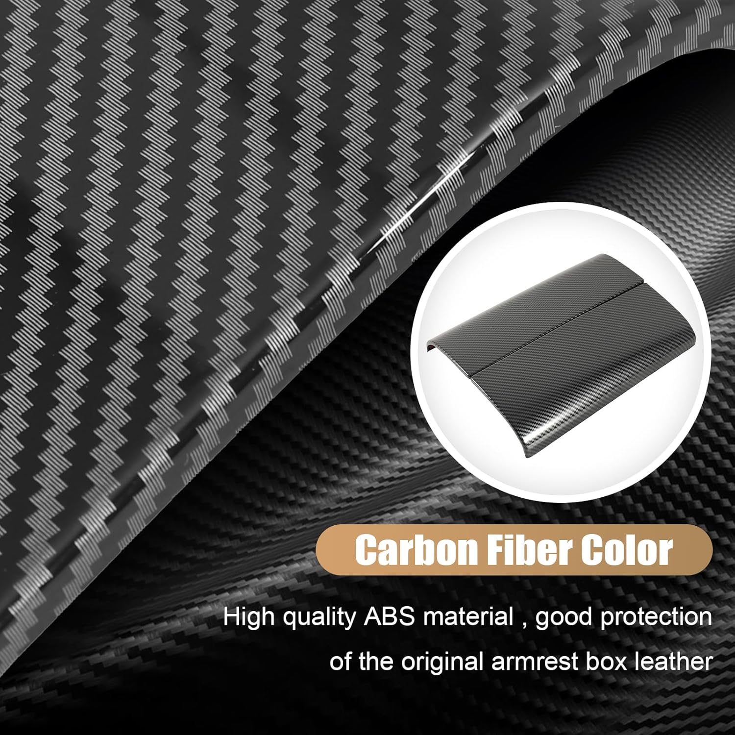 Center Console Cover for Mercedes Benz GLE W167 GLS X167 GLE Coupe C167 2020-2025 Carbon Fiber Arm Rest Cover