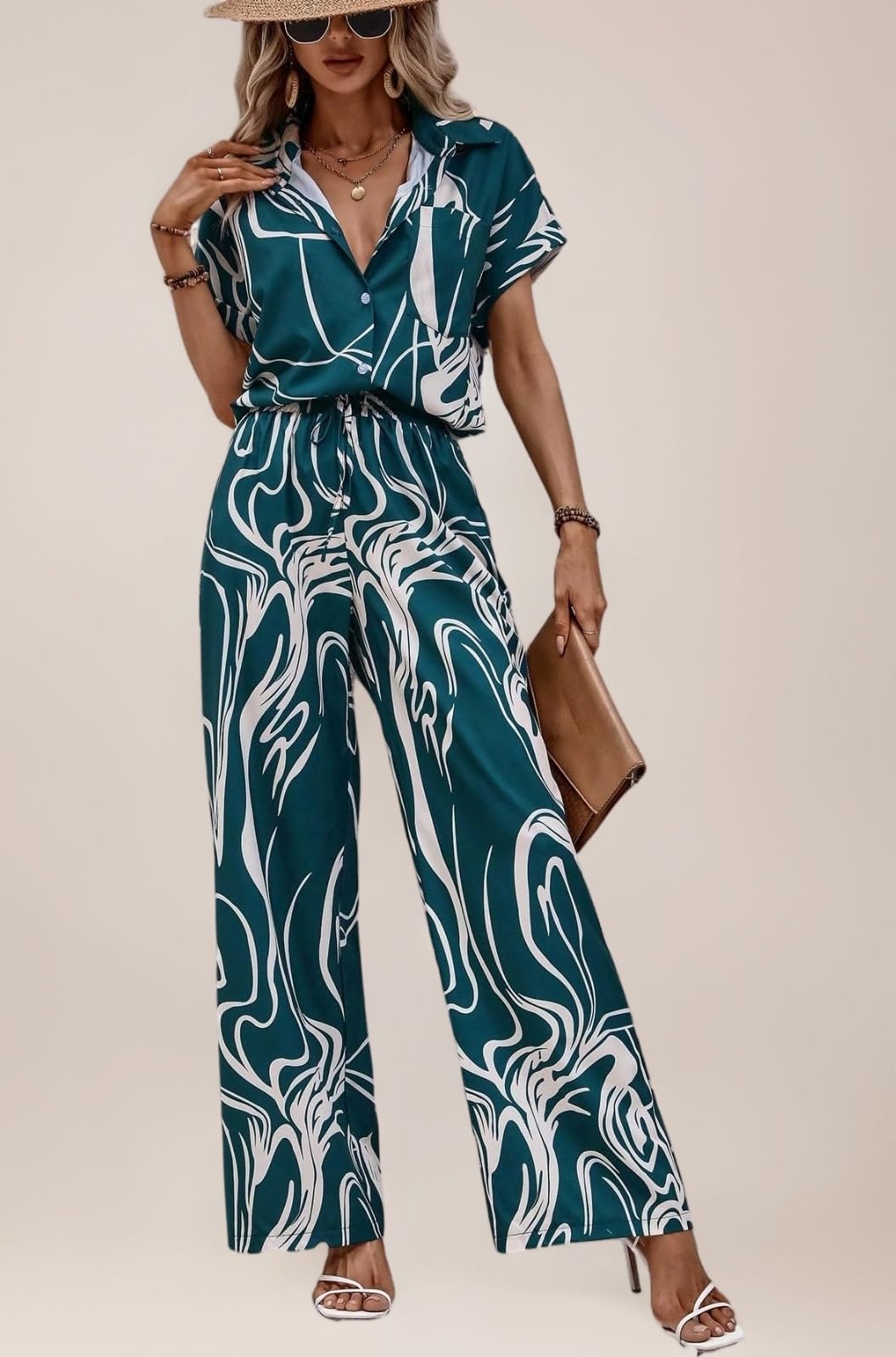 Womens Co-ord Set Stylish | Summer Cord Set | Jumpsuit for Western Party Suit | Formal Office Wear & Casual Look | Summer Travel Co Ord Set Beach & Holiday Look