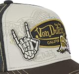 Von Dutch Men's & Women's Cap, PATCHES Trucker Cap, Adjustable, Green/Ecru/Black, One Size - 3