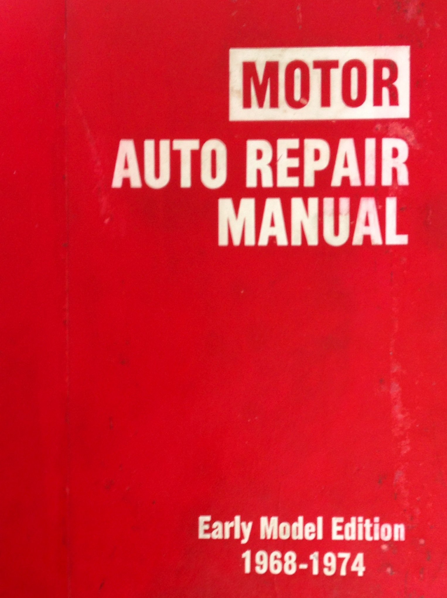 Cover of MOTOR AUTO REPAIR MANUAL 1968-1974