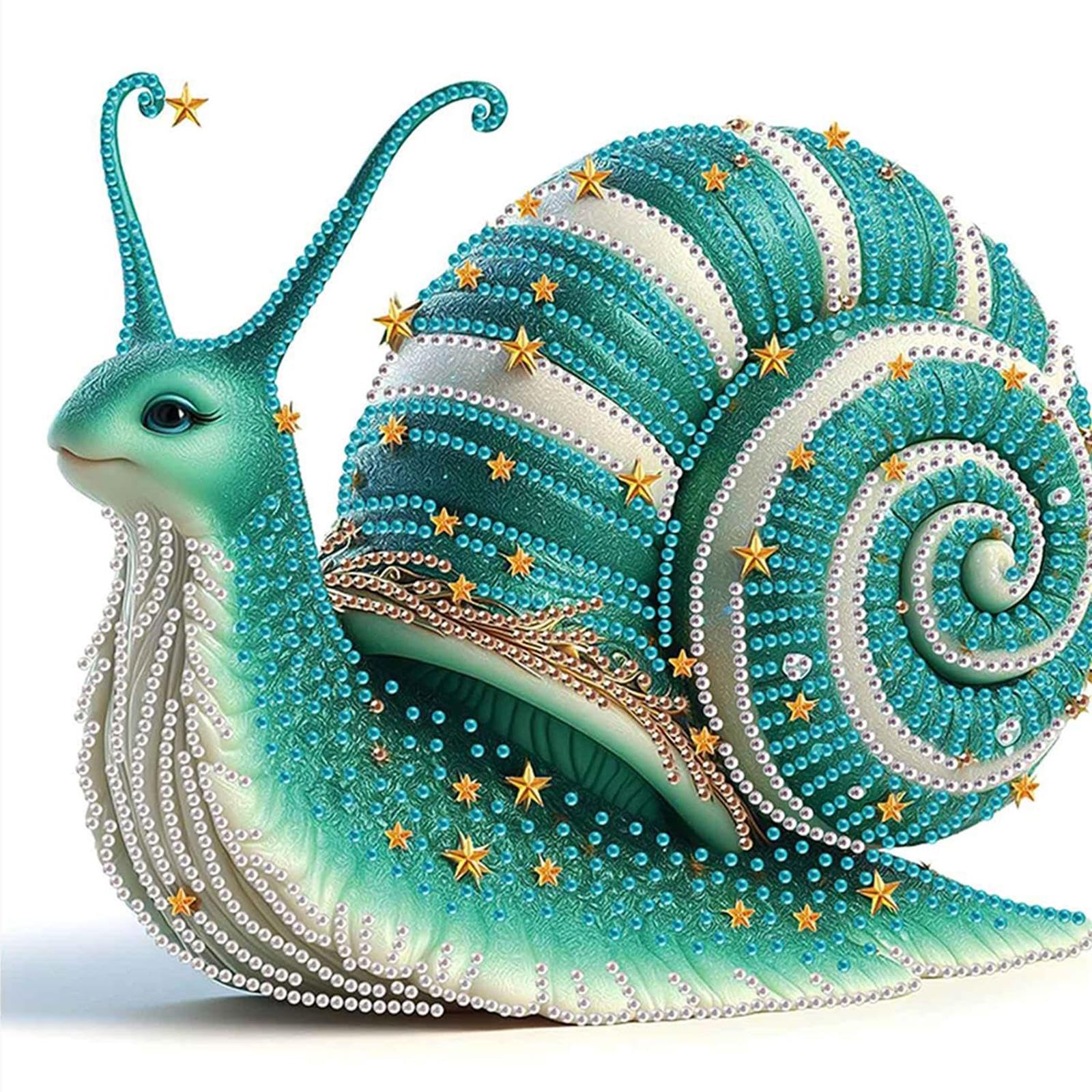 Sh412 Snails 5D Diy Special Shape Partial Drill Dimond Paintings Wall Decor 30X30cm