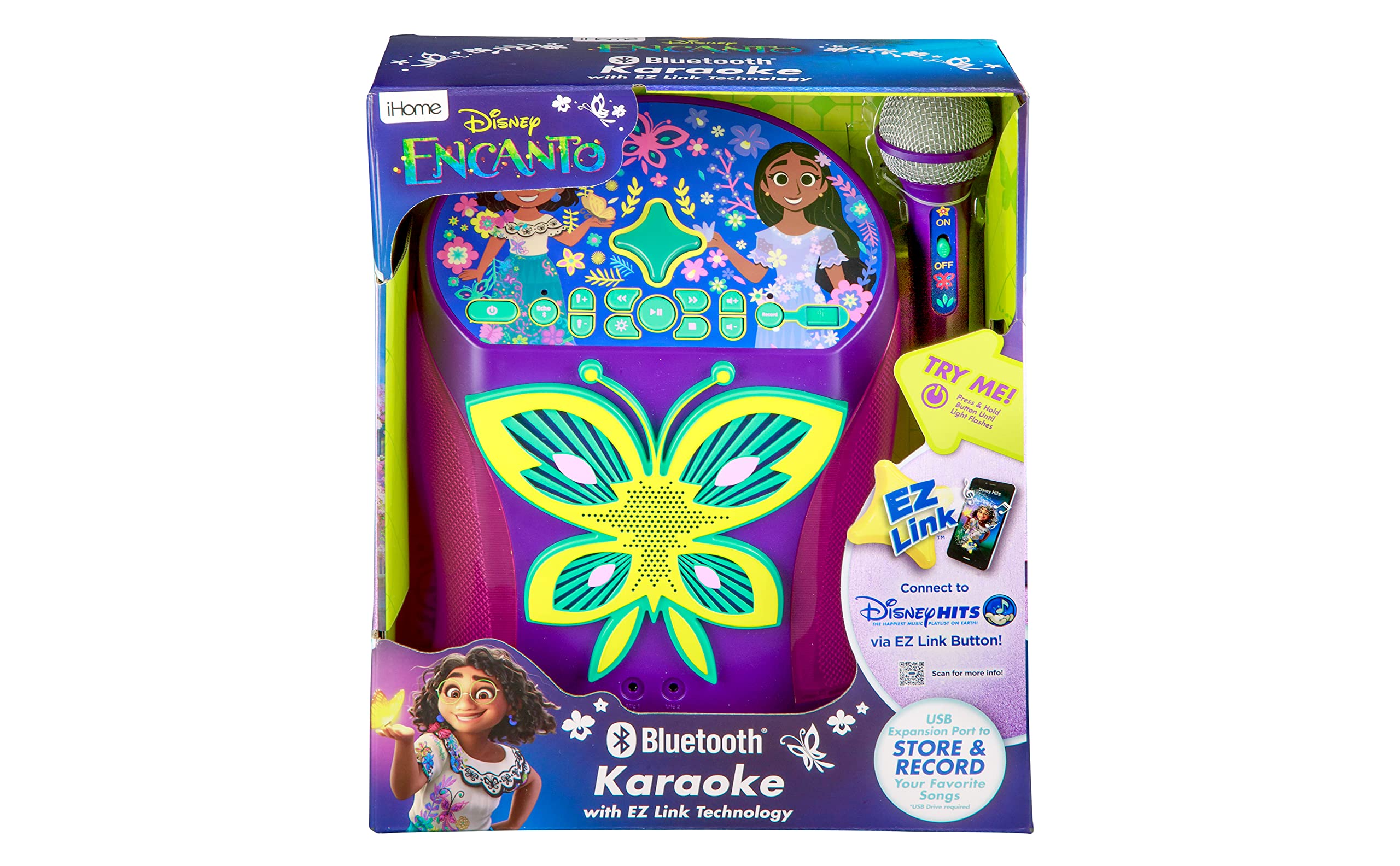 Buy eKids Disney Encanto Karaoke Machine, Easily Access Disney Playlists with New EZ Link