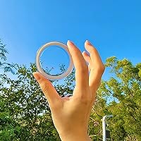 Vista 3 de metisinno Base magnética compatible con agarres de teléfono PopSocket y fundas MagSafe para iPhone, transparente y blanco