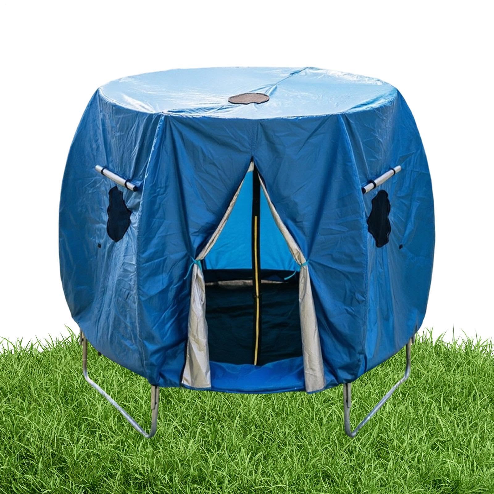 Generico Tenda per Tappeto Elastico Tenda Protettiva Parasole per Tendalino | Copertura Antivento per Tappeto Elastico Campeggio All'Aperto Giardino Cortile Patio e Palestra Domestica