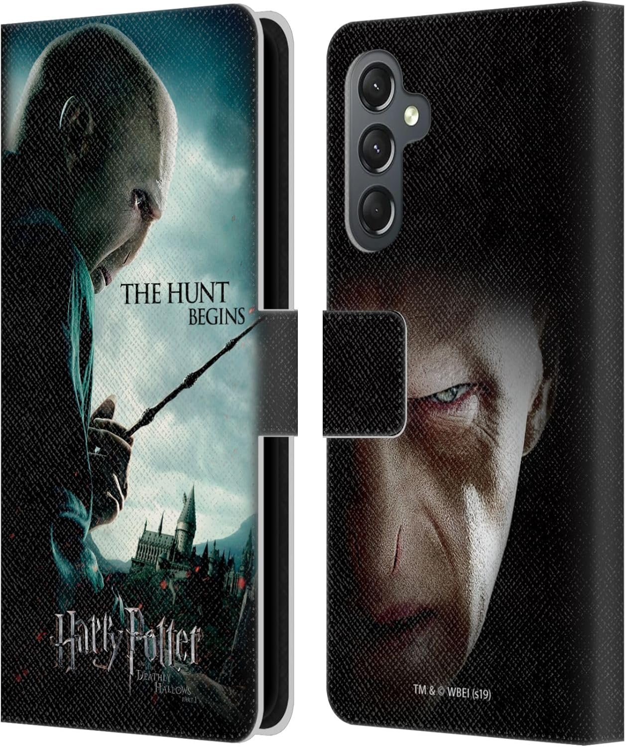 Head Case Designs Officially Licensed Harry Potter Voldemort Deathly Hallows VII Leather Wallet Case Compatible with Samsung Galaxy A25 5G