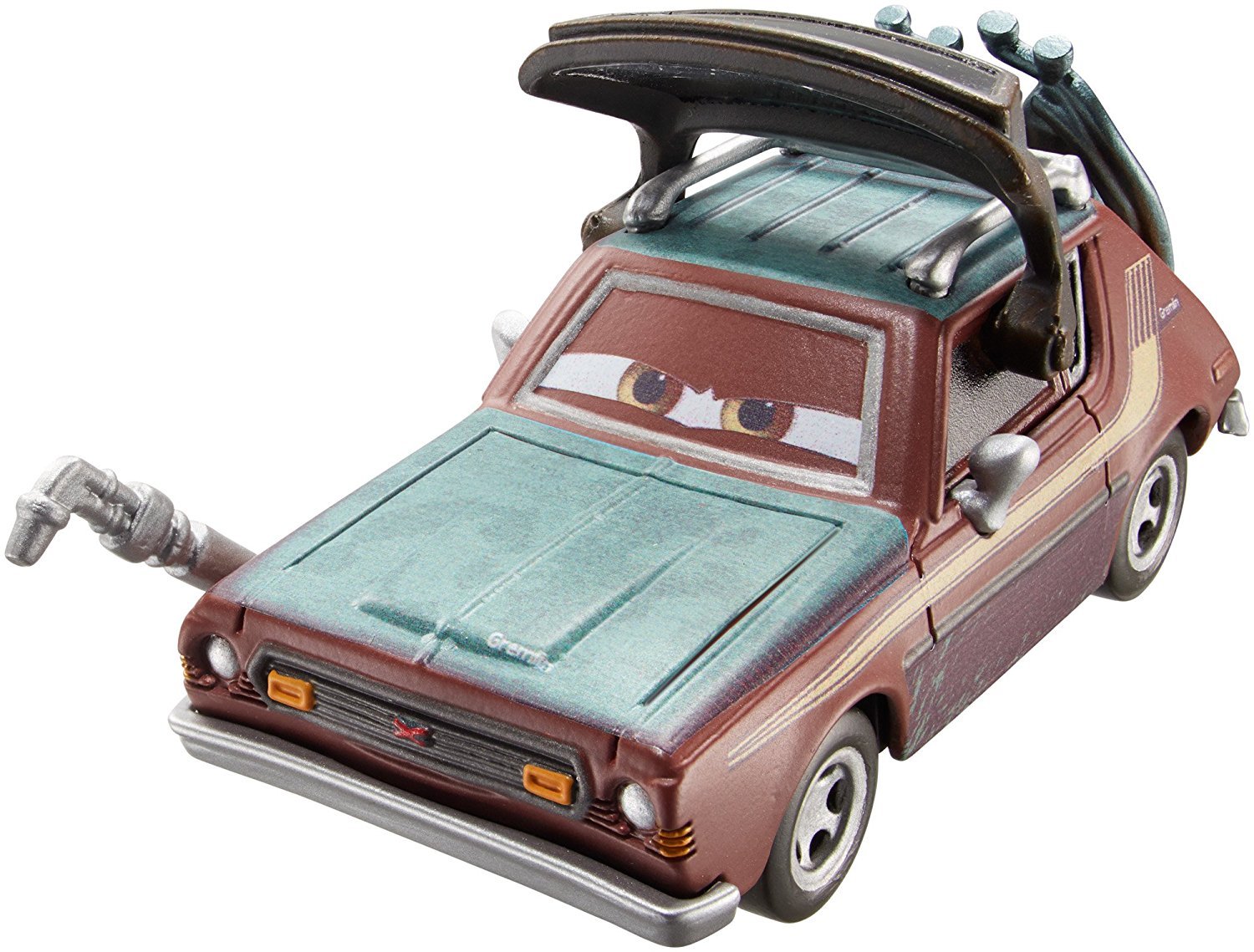 Amazon.com: Disney Pixar Cars Diecast Red Grem with Visor & Torch