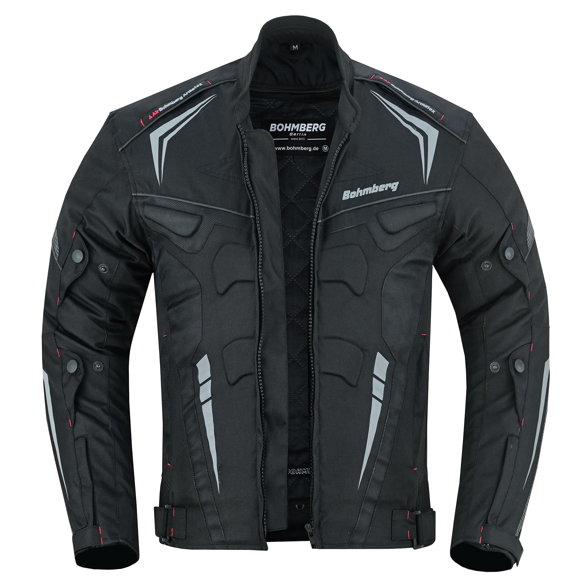 Veste Moto Homme IRON JIA'S Avec Protection CE - Veste Toutes Saisons Doublure Amovible Style Vintage