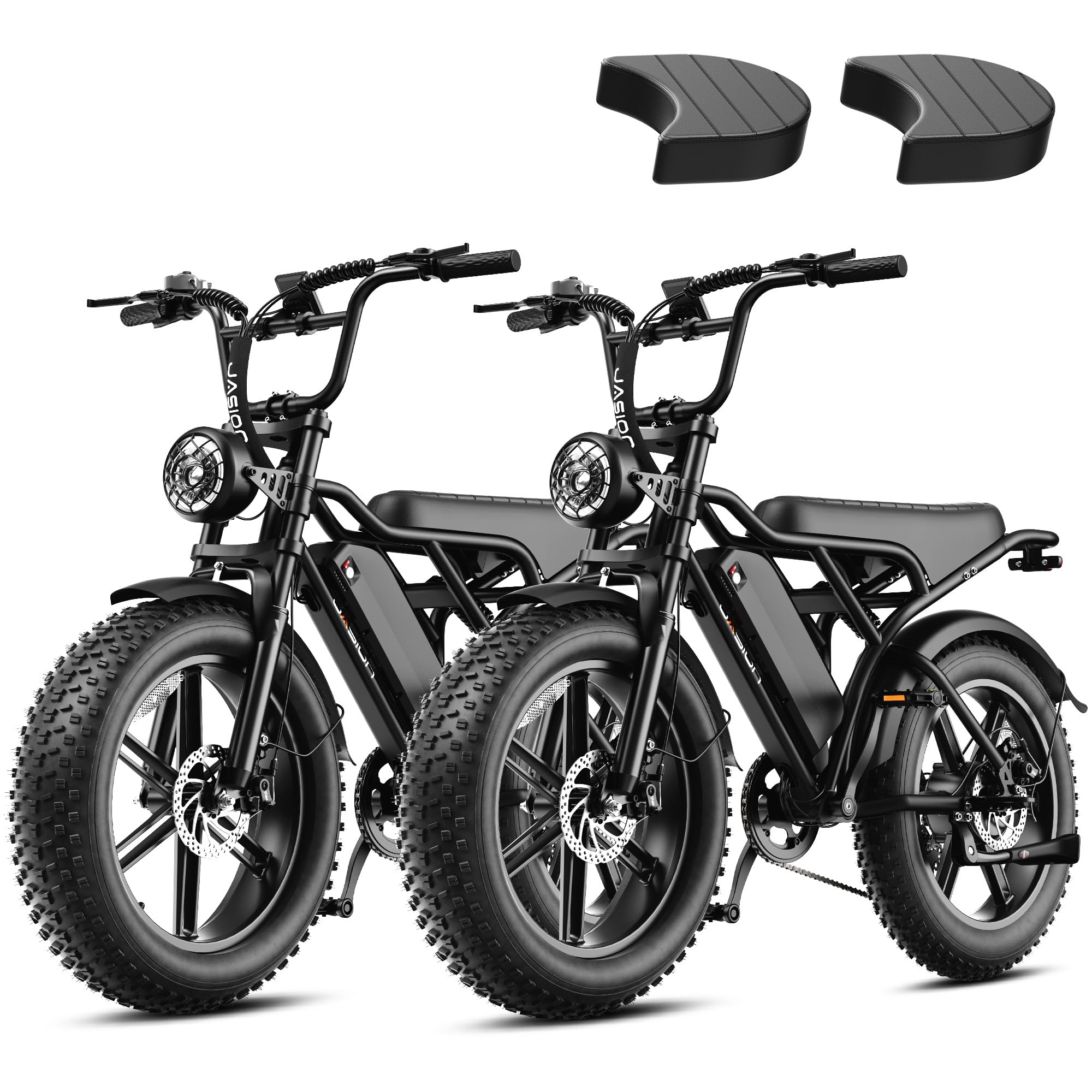 Jasion RetroVolt Electric Bike, 70-Mile Range, 2000W Peak, Fat Tire