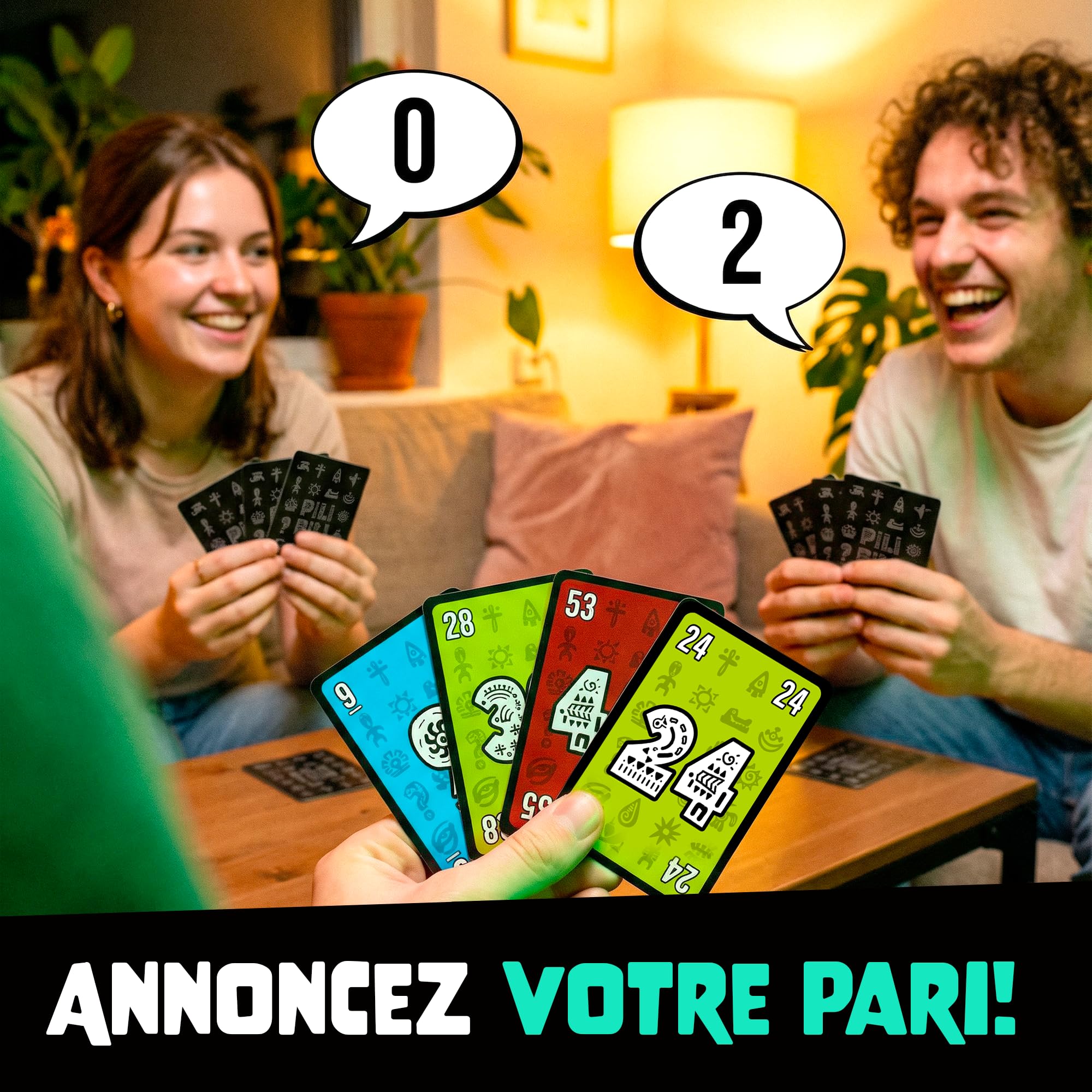 Visiter la boutique ATM Gaming ATM Gaming PILI PILI - Jeu de société - Vainqueur Grand Prix du Jouet 2025 - Jeu de Cartes Tactique et d’Ambiance - 2 à 8 Joueurs - 20 Min - Idée Cadeau Original in use
