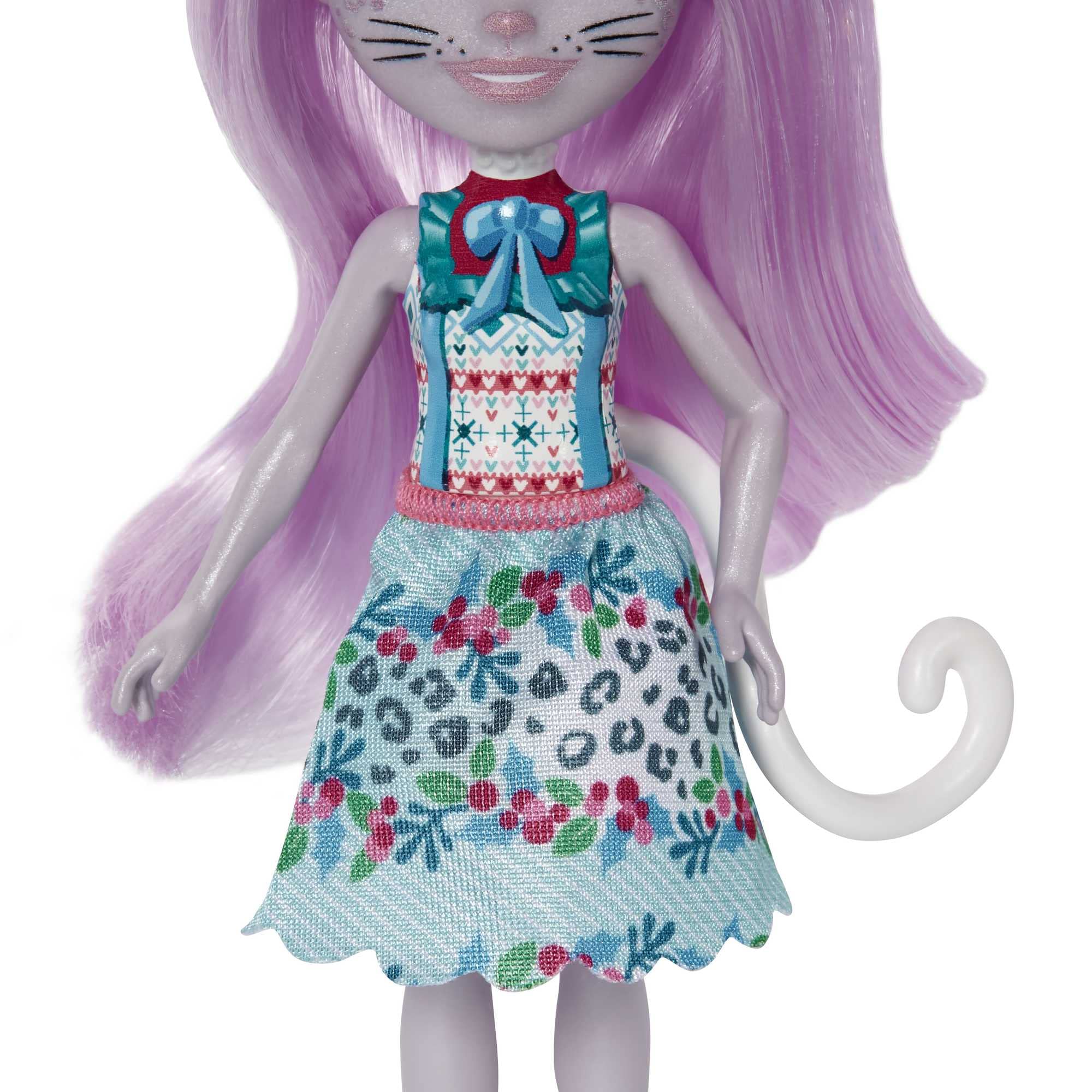 Enchantimals Adventskalender mit Sybill Schneeleopard Puppe (6-in), Tierfigur, & 24 Zubehör, tolles Geschenk für Kinder ab 4 Jahren, HHC21