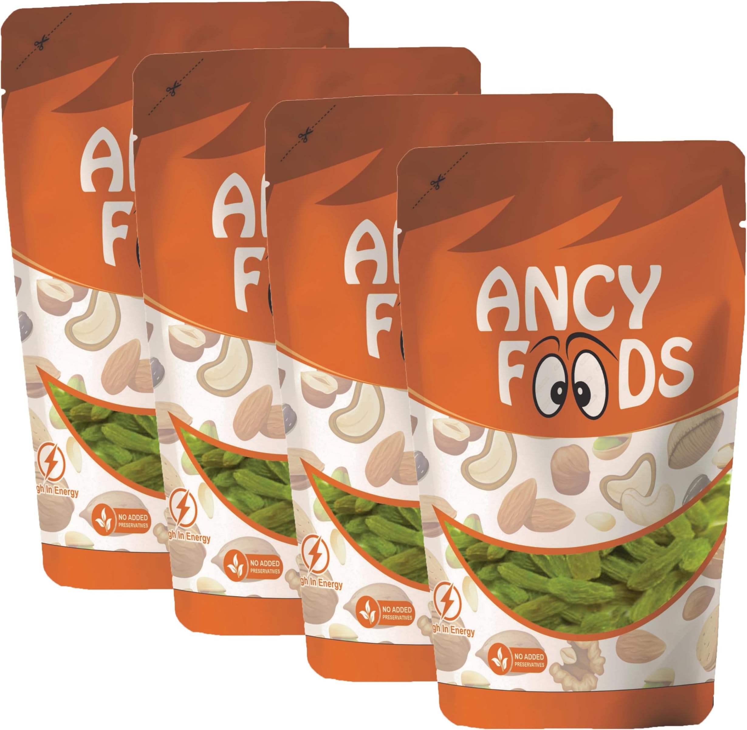 Ancy Indian Green Raisins (Kishmish) Long Size And Sweet 1 Kg, Fresh