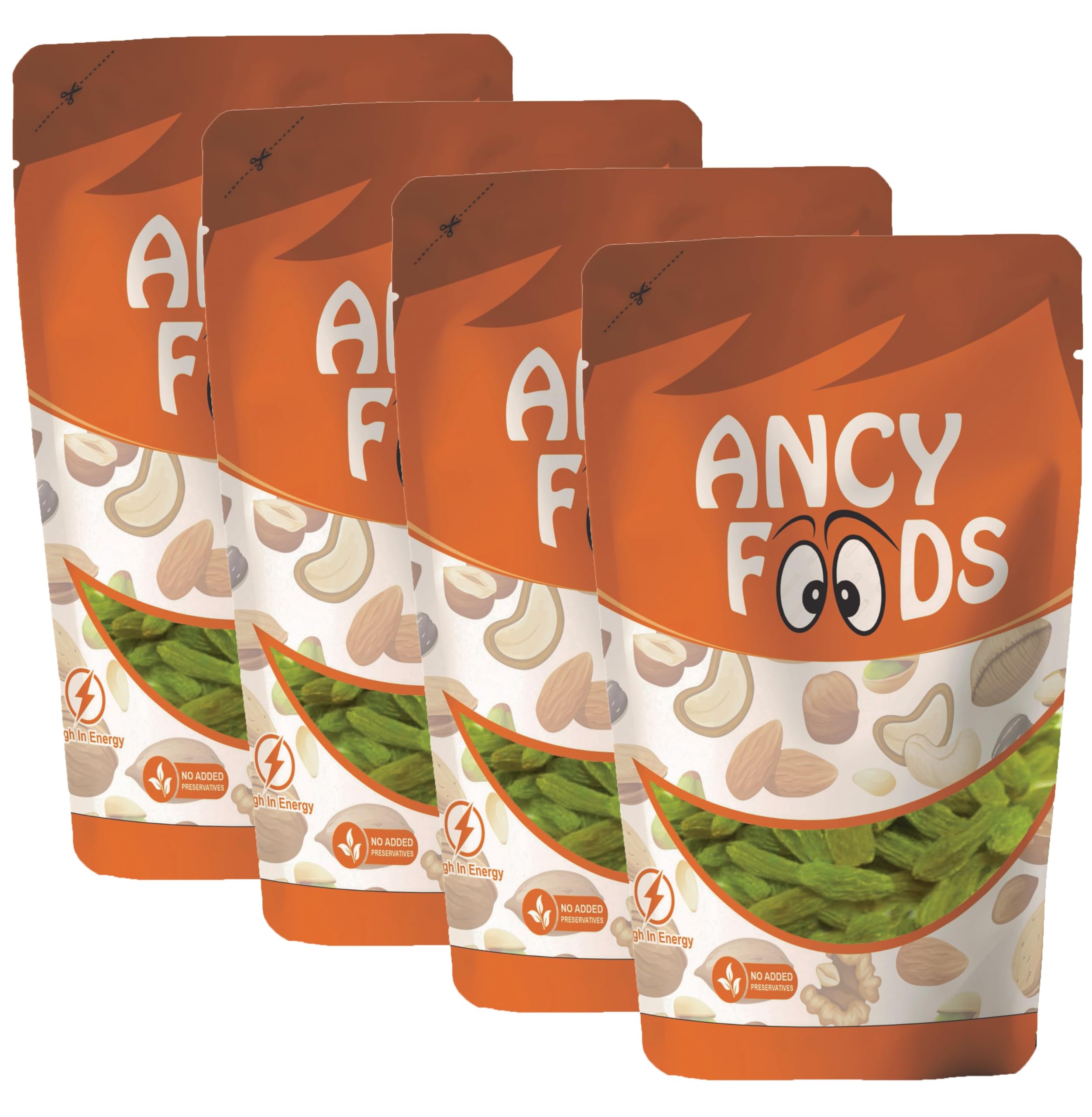 Ancy Indian Green Raisins (kishmish) Long Size and Sweet 1 kg