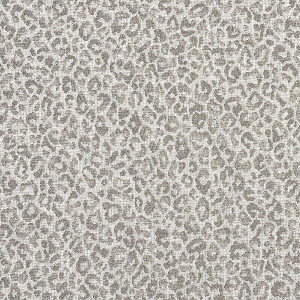 Light Grey Leopard Woven Textured Upholstery Fabric by The Yard - SKU: Fulton Stone