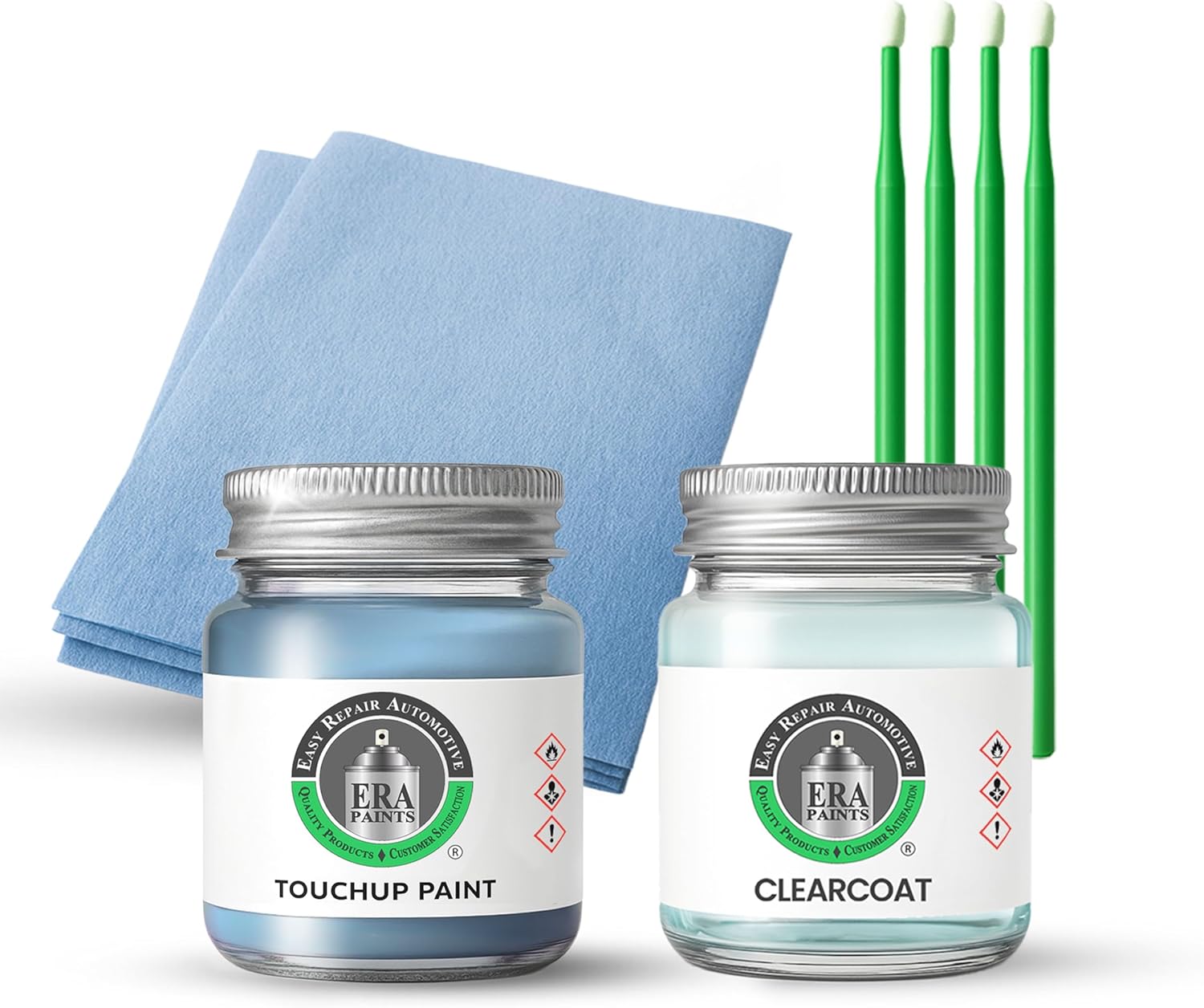 ERA Paints - B530M - Ocean Mist Metallic for HONDA Exact OEM Color Match Automotive Touch Up Paint for Cars - Scratch & Chip Repair for Metal & Plastic - Essential Kit - Made in USA