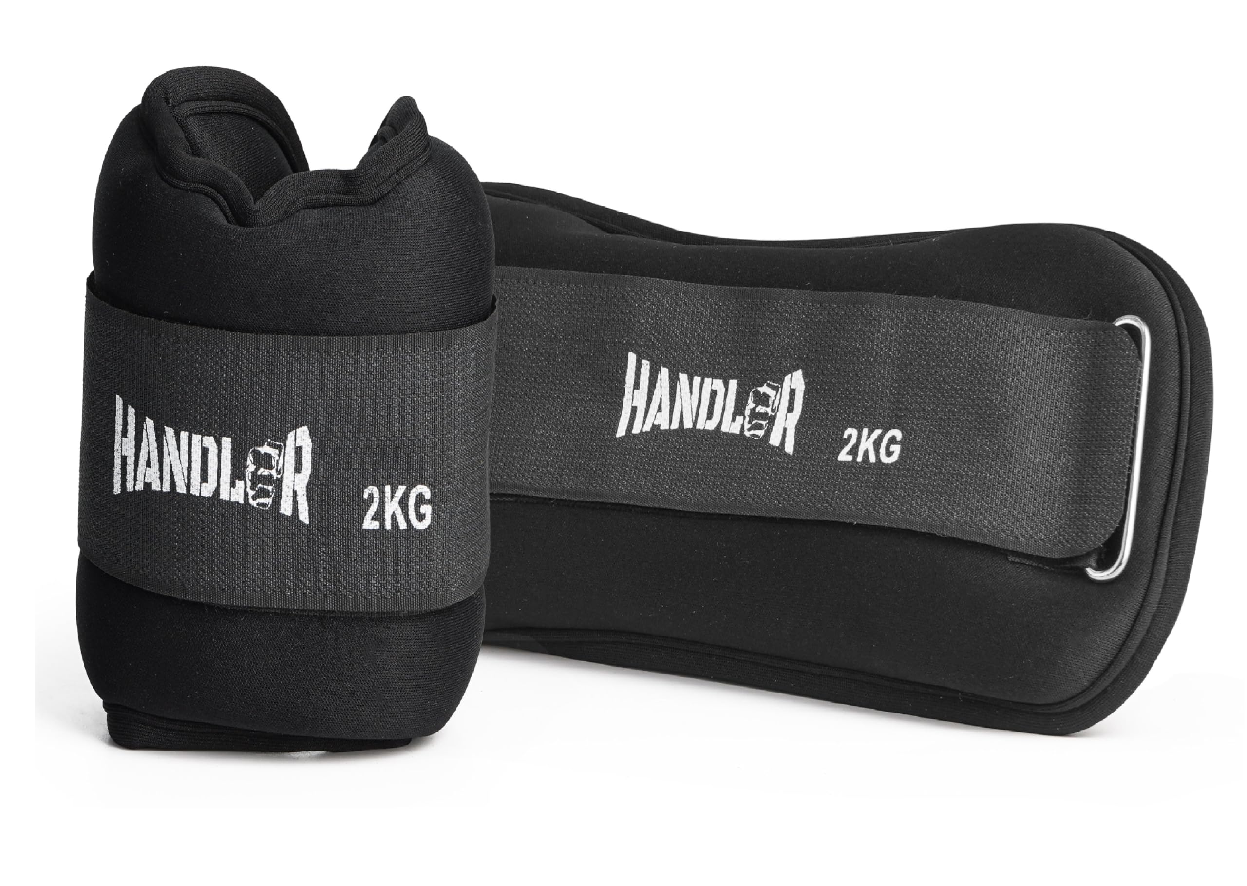Handler Adjustable Neoprene Ankle Weights – Wrist & Leg Weights for Women, Men, Kids – Strength Training, Walking, Cardio, Pilates, Rehab – Multiple Weight Options (0.5–5 kg) (Black, 2 Kg, Set of 2)-image-34