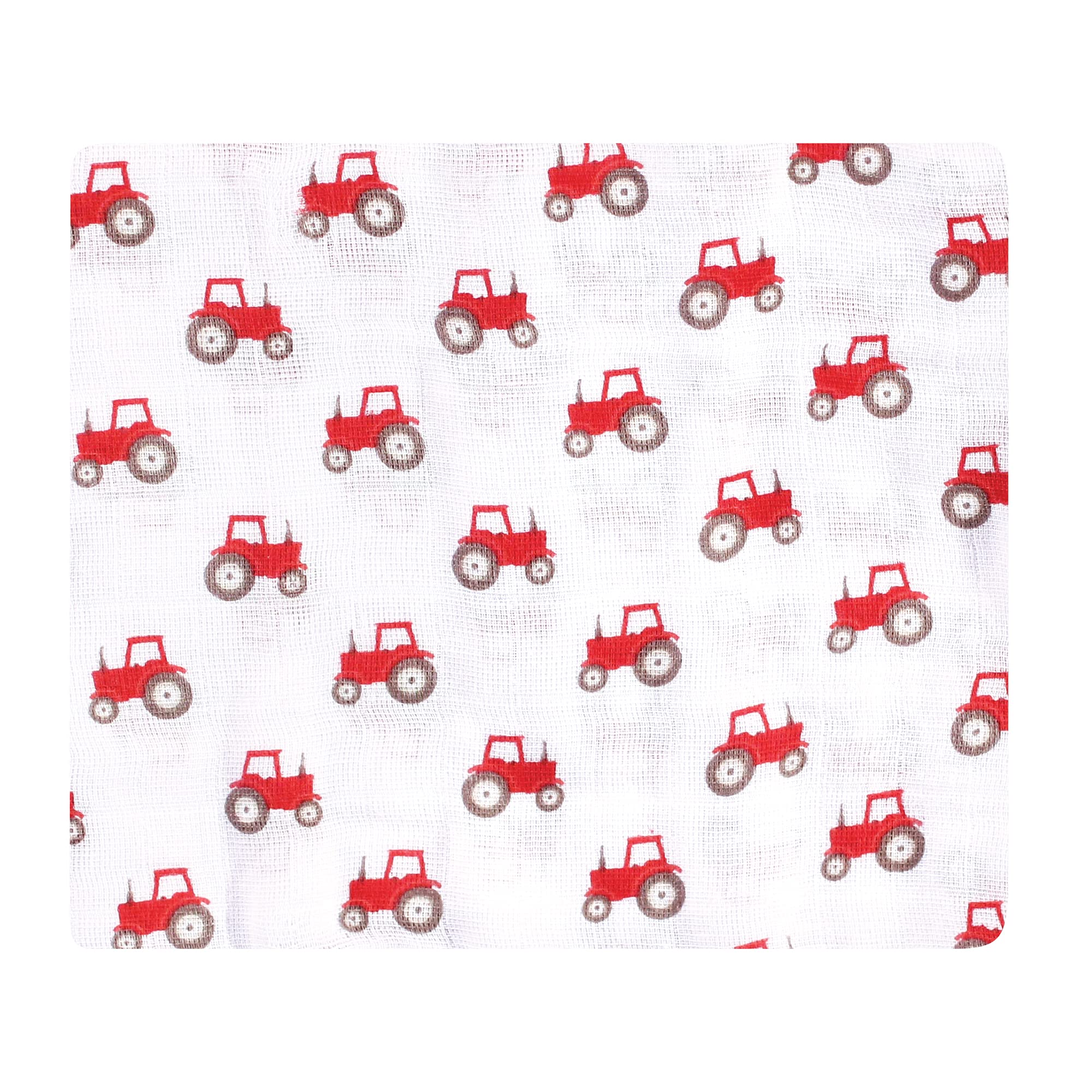 Hudson Baby Unisex Baby Cotton Muslin Swaddle Blankets, Boy Farm Animals, One Size