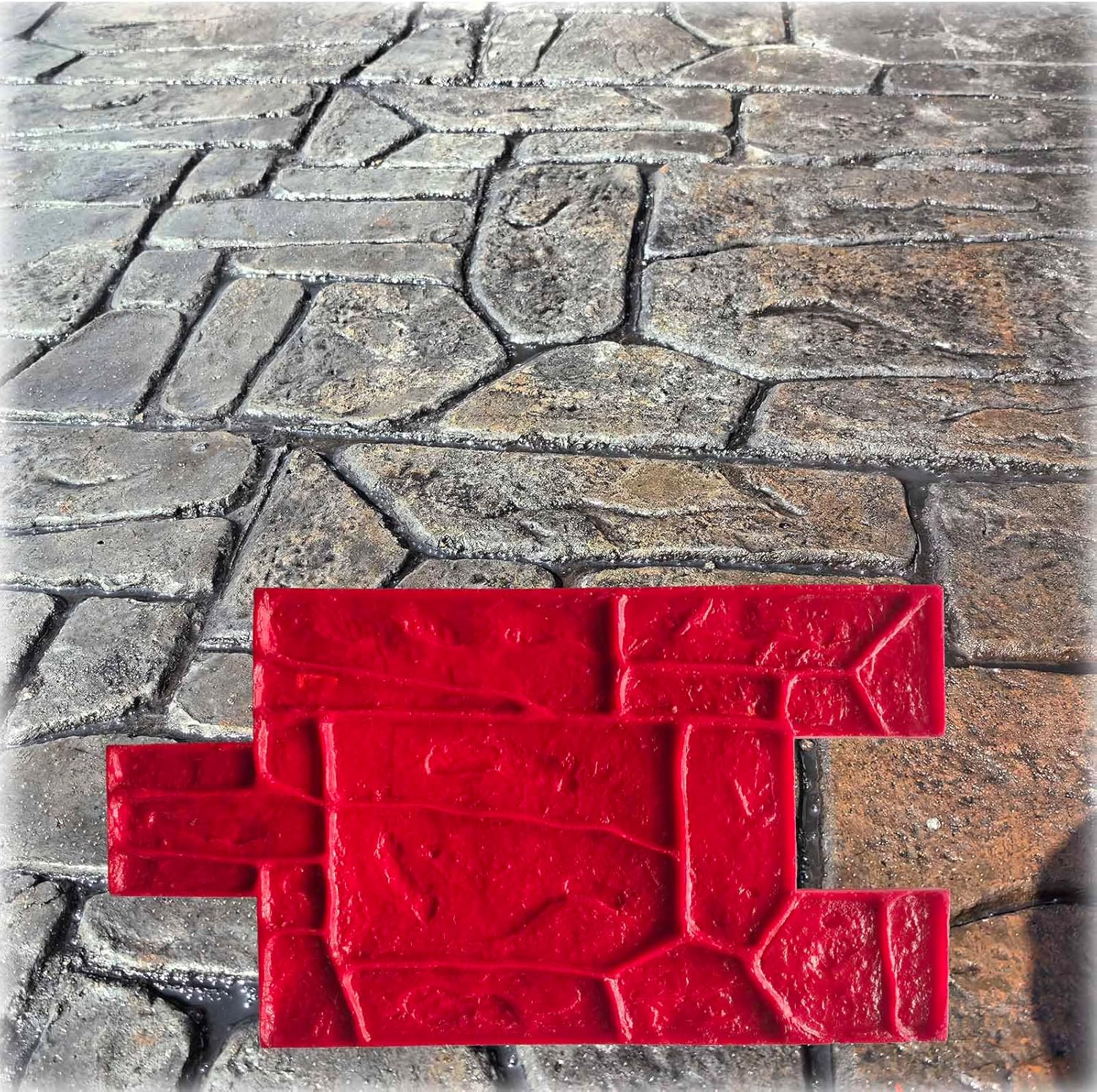 Concrete stamp Concrete molds and forms Cement molds for concrete Decorative concrete stamps stamped for floor concrete stepping stone stamp Realistic Concrete Texture Ground set Outdoor Landscaping