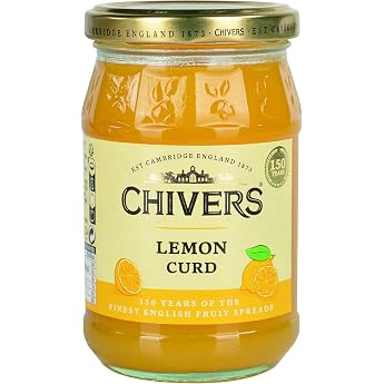 Chivers Lemon Curd authentische englische Marmelade f r s e Zitronen Liebhaber Ideal zum Fr hst ck aufs Br tchen 6er Pack 320g