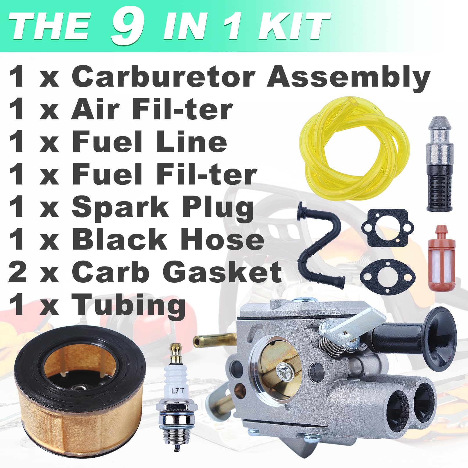 Mtanlo Carburateur Tune Up Maintenance Service Joints Kit Pour Stihl MS271 MS291 MS261 MS271C