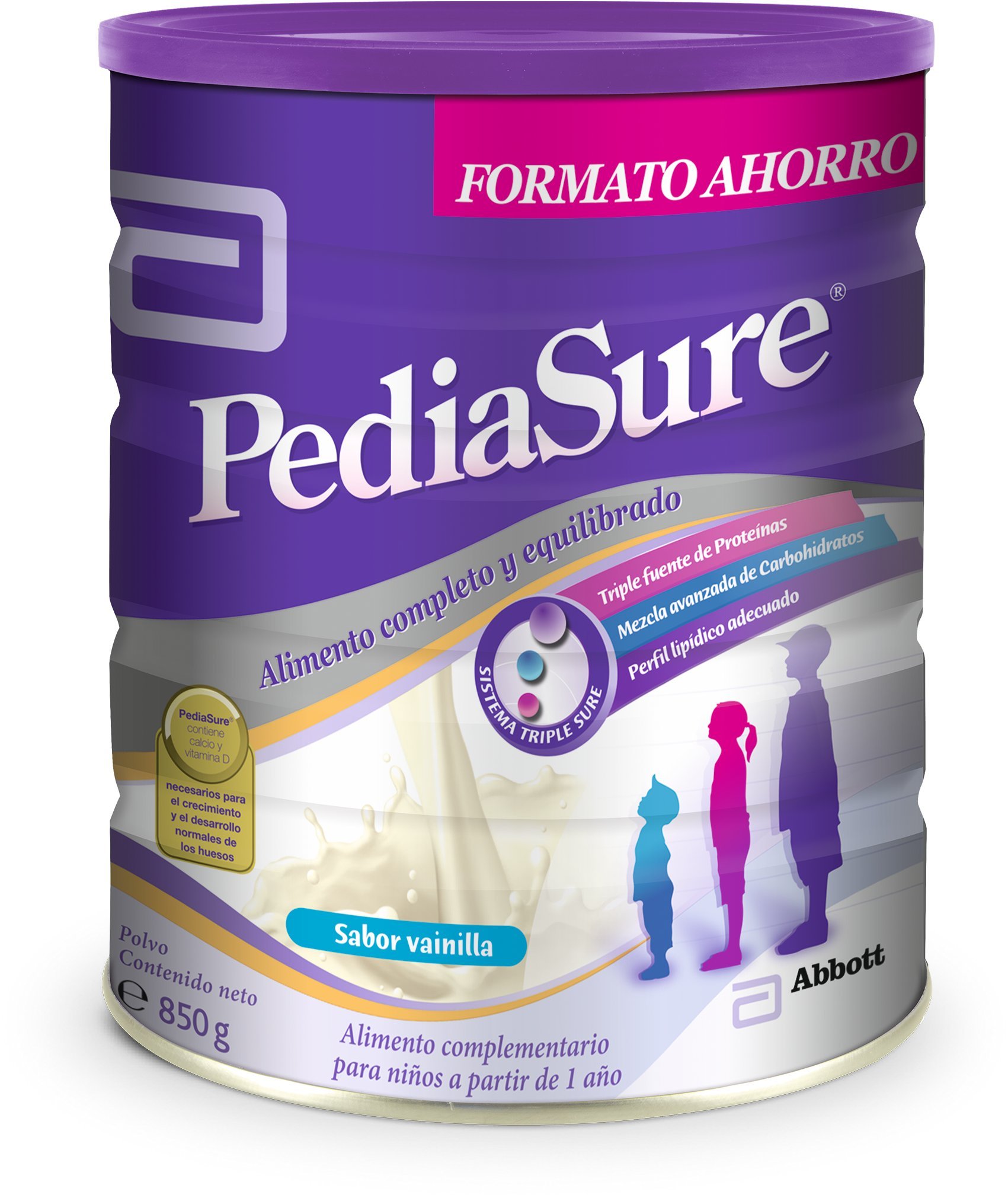 PediaSure - Integratore alimentare per bambini con proteine, vitamine e minerali, gusto vaniglia, 850 g [versione antica]